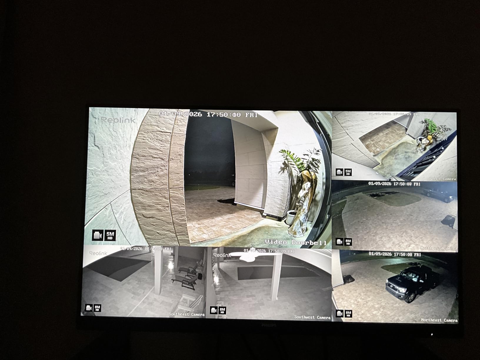 REOLINK 4K Security Camera System, 4pcs H.265 PoE Wired Turret Cameras with Person Vehicle Detection, 4K/8MP 8CH NVR with 2TB HDD for 24-7 Recording, RLK8-800D4 customer photo 1