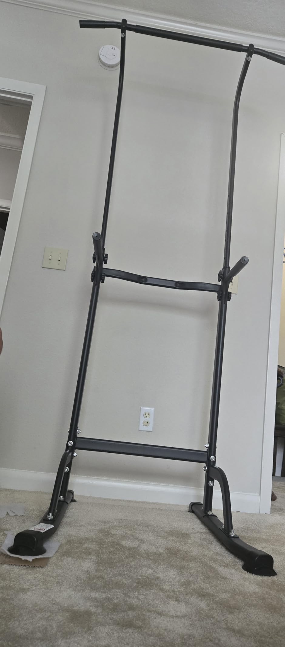 SogesPower Power Tower Dip Station Pull Up Bar for Home Gym Adjustable Height Strength Training Workout Equipment customer photo 1
