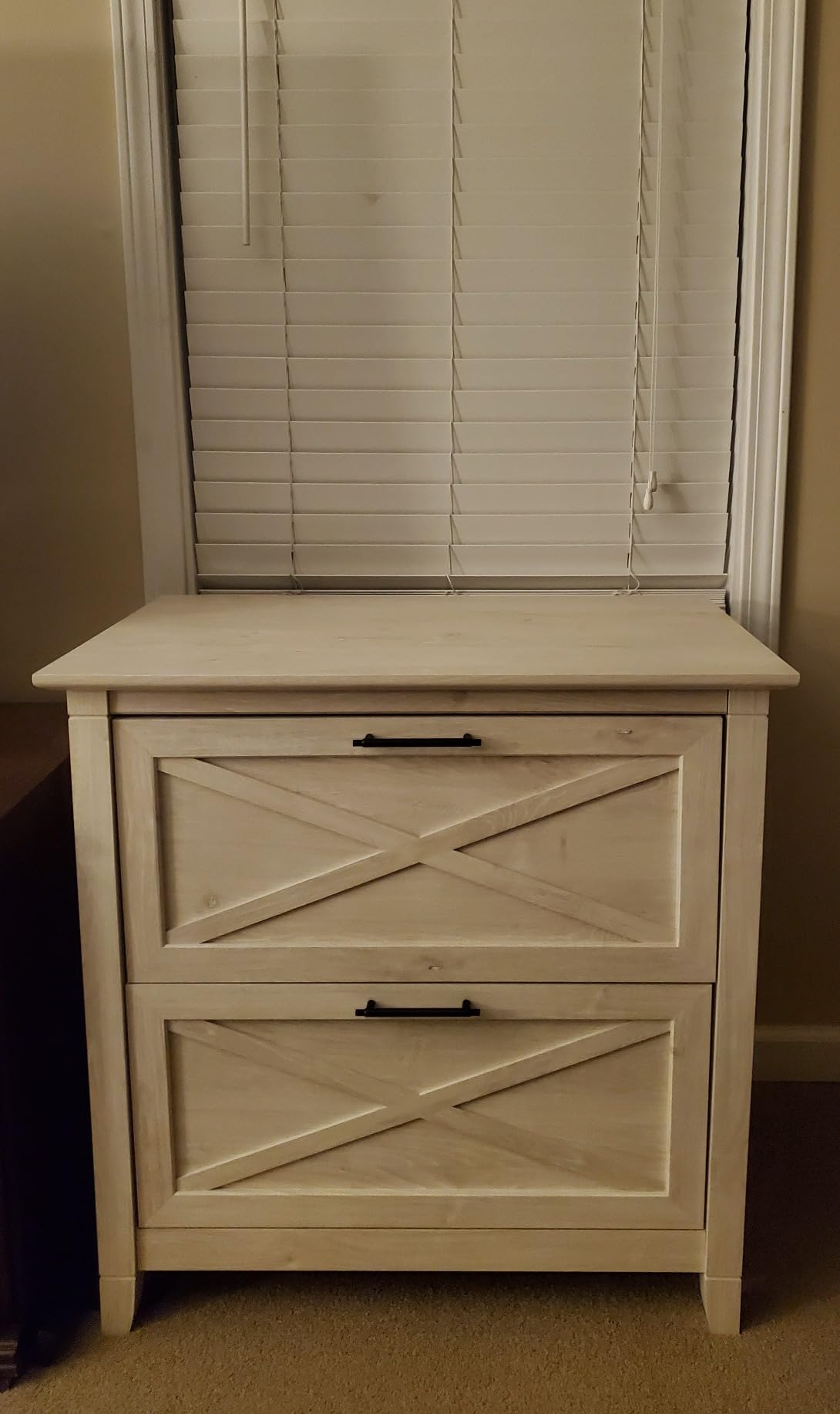 Bush Home Key West 2 Drawer Lateral File Cabinet in Pure White Oak, Document Storage for Home Office, Accent Chest with Drawers customer photo 2