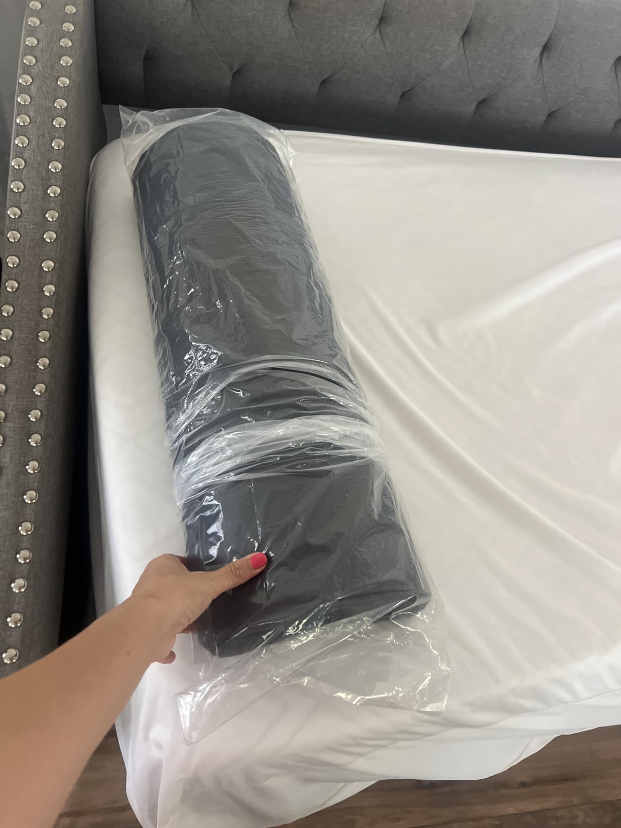 Saloniture Jumbo Half Round Massage Table Bolster Under-Knee Pillow Pad - 26 x 9 x 4.5 Inch - Black customer photo 1