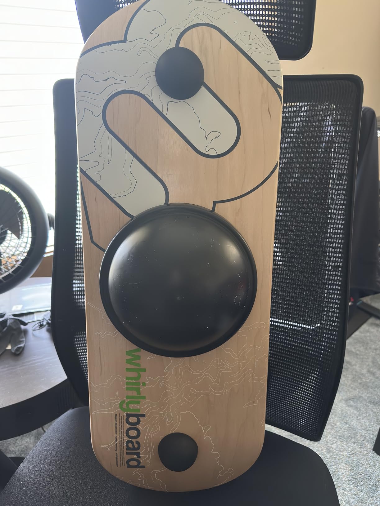 Whirly Board Wide 360 | Standing Desk Balance Board | Wobble Board Portable Home Gym | Snowboard Training | Surf trainer | Balance Board for Kids & Adults | Core Balance Trainer customer photo 1