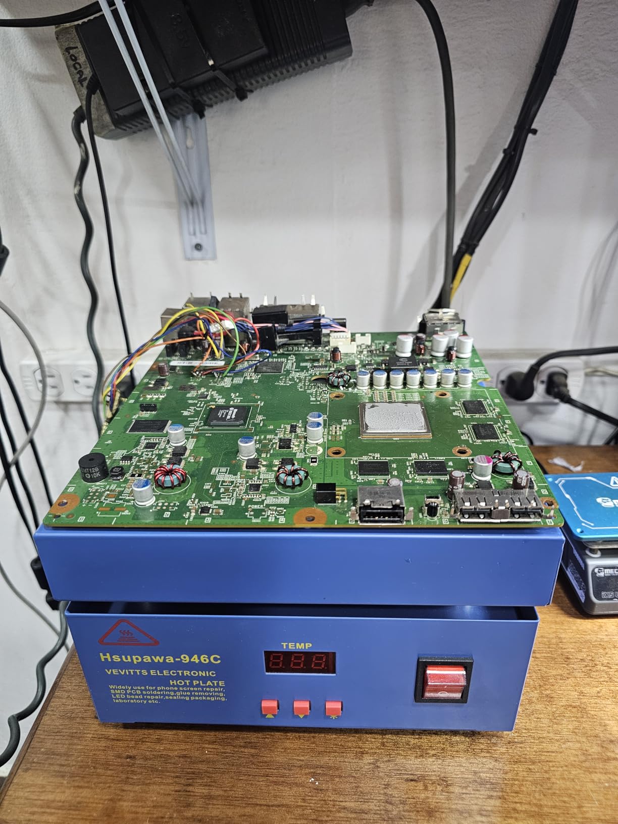 Upgraded 110V 850W Soldering Hot Plate LED Microcomputer Electric Preheat Soldering Station Welder Hot Plate Rework Heater Lab 200X200mm Plate customer photo 1