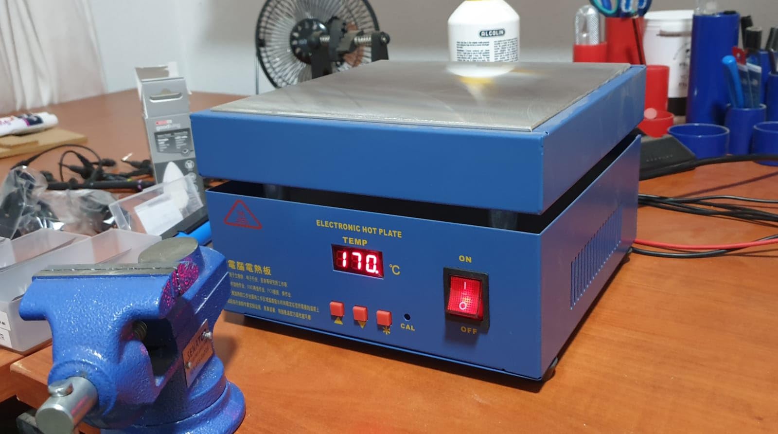 Upgraded 110V 850W Soldering Hot Plate LED Microcomputer Electric Preheat Soldering Station Welder Hot Plate Rework Heater Lab 200X200mm Plate customer photo 2