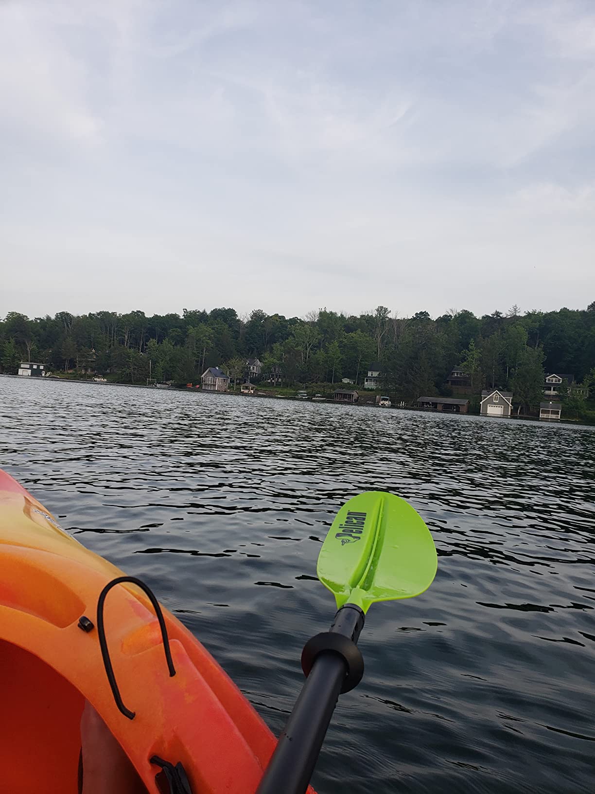 Pelican Standard Kayak Paddle - Aluminum Shaft and a Durable Polypropylene Blade - 0/65 Degree Blade Angle - with Drip Ring customer photo 1