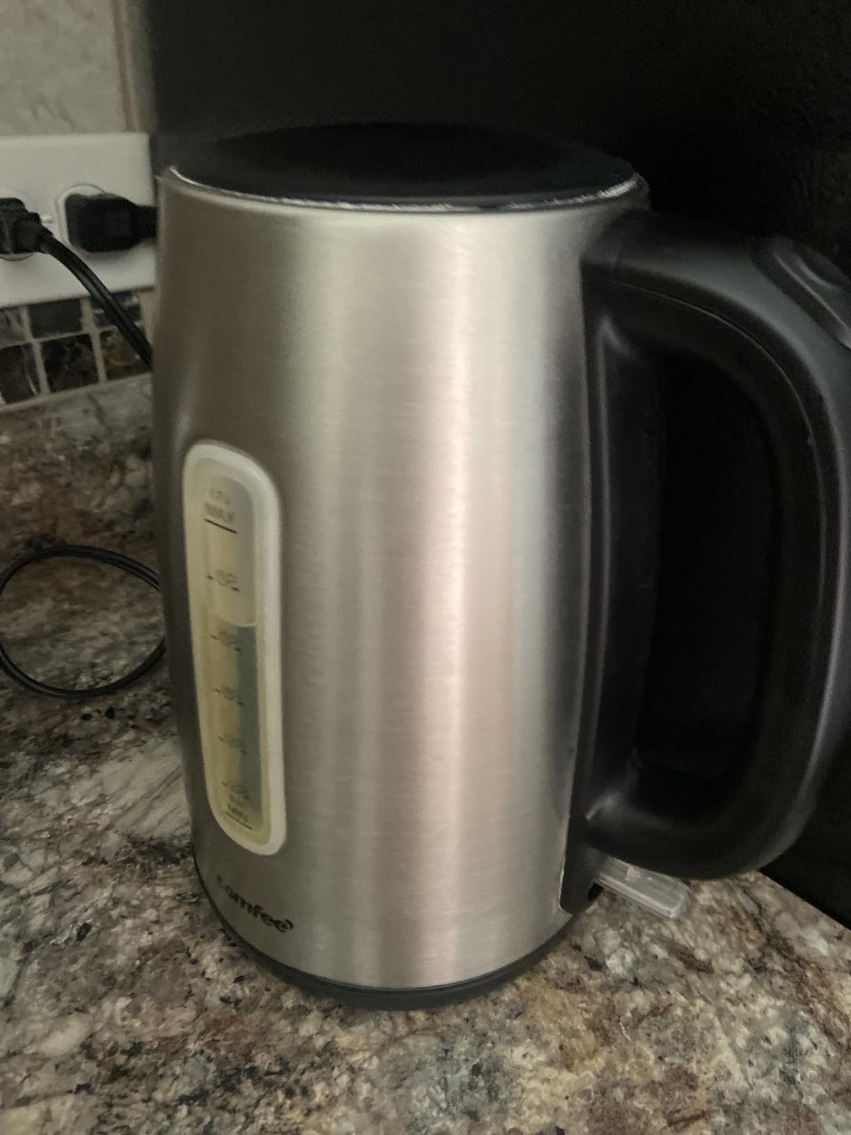 COMFEE' Stainless Steel Electric Kettle, 1.7 Liter Tea Kettle Electric & Hot Water Kettle, 1500W Fast Boil with LED Light, Auto Shut-Off and Boil-Dry Protection customer photo 1