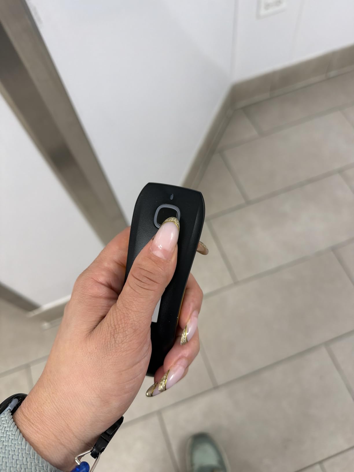 NETUM Mini Barcode Scanner Bluetooth Compatible, Small Portable USB Bar Code Scanner for Inventory, 2.4G Cordless Image Reader for Tablet iPhone iPad Android iOS PC POS (2D-C750) customer photo 2