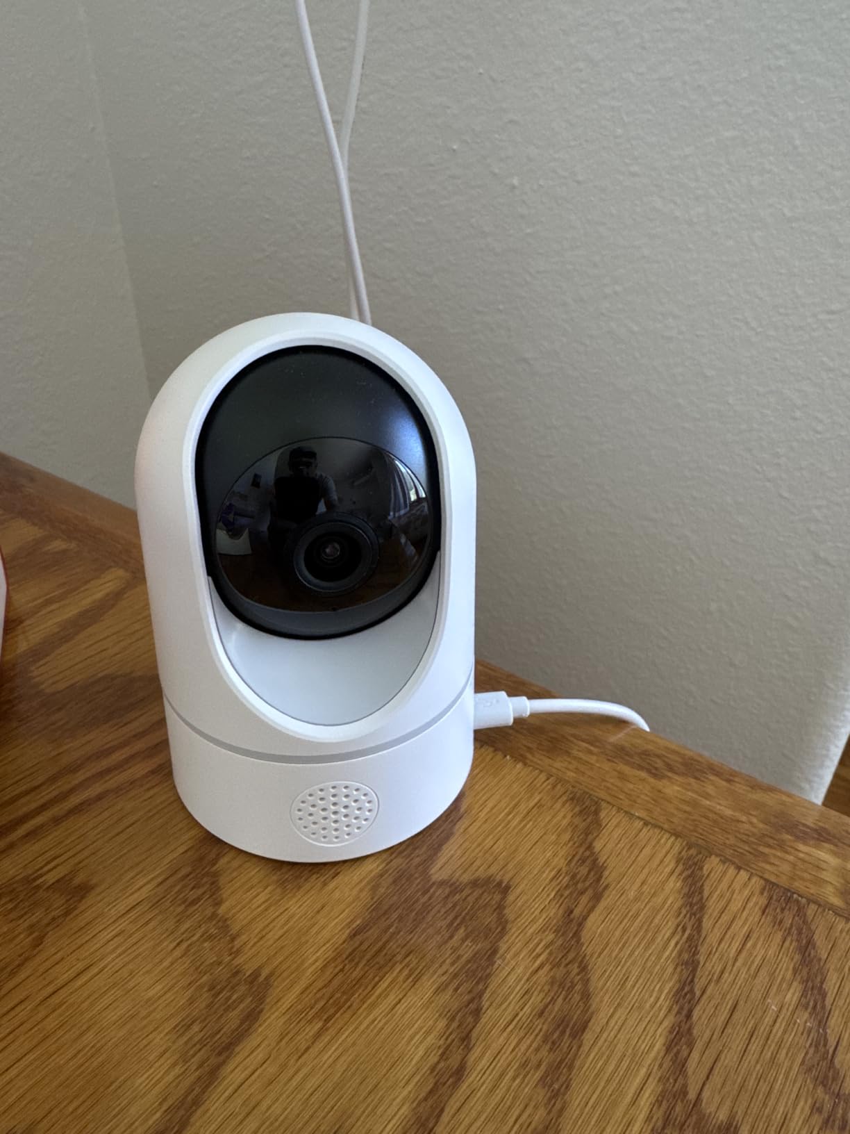 eufy Security Indoor Cam E220, Camera for Home Security, Pan & Tilt, Dog/Pet Camera, 2K Wi-Fi Plug-in, Motion Tracking & Alerts, Night Vision, HomeBase 3 Compatible, Voice Assistant Support customer photo 1