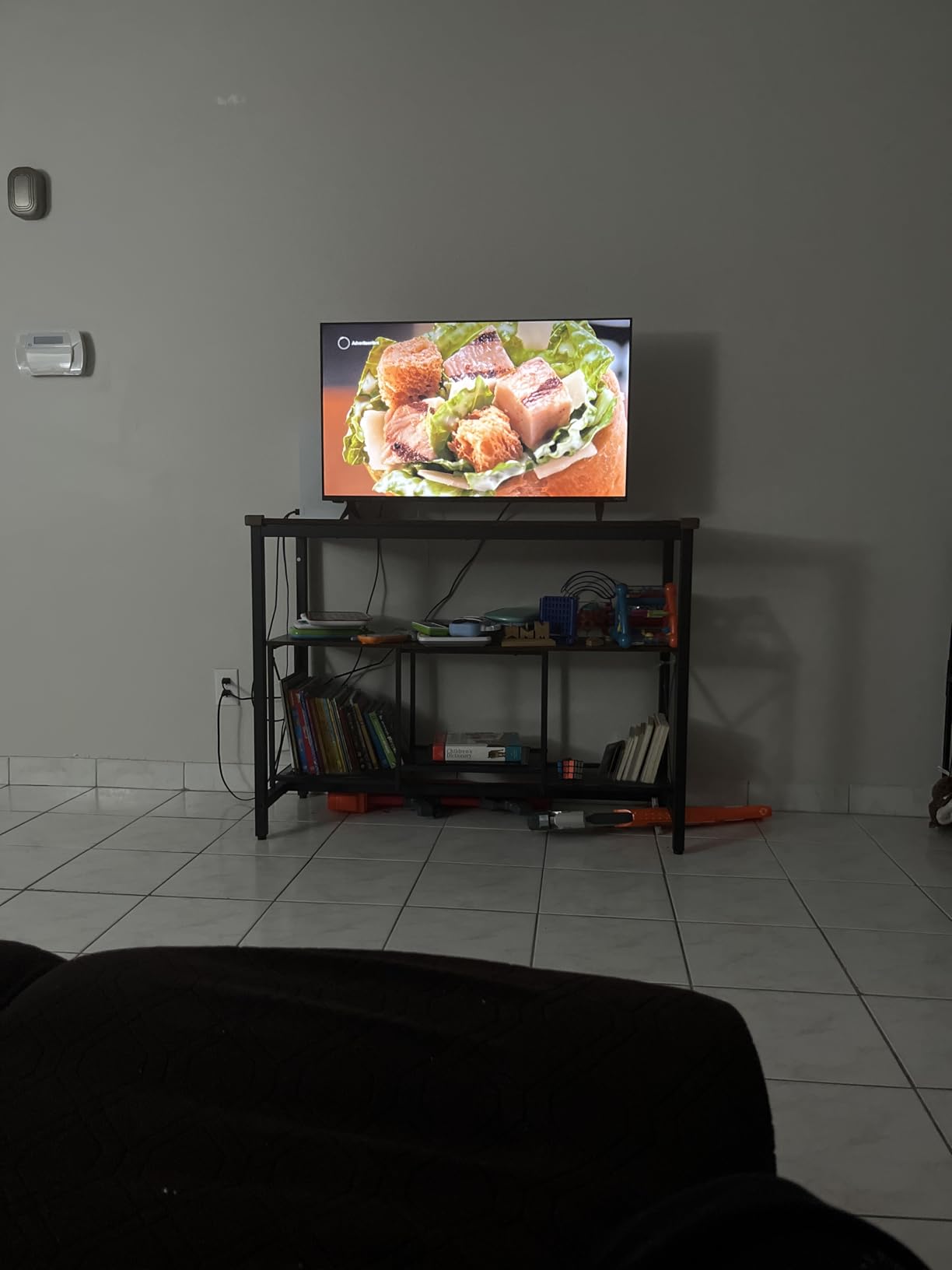 HOOBRO Bar Table, Rectangular Pub Table, 47.2