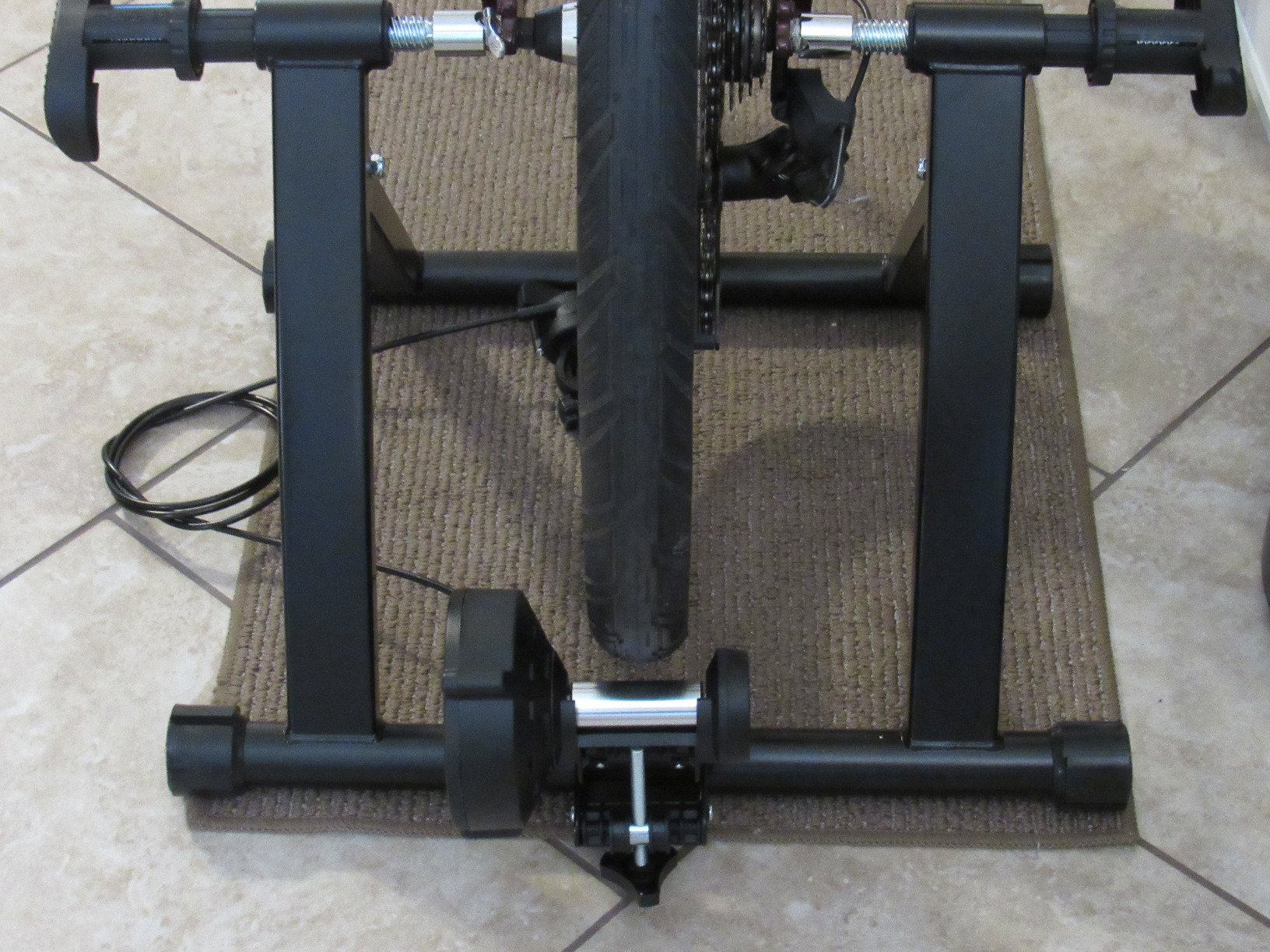 BalanceFrom Bike Trainer Stand Steel Bicycle Exercise Magnetic Stand with Front Wheel Riser customer photo 2