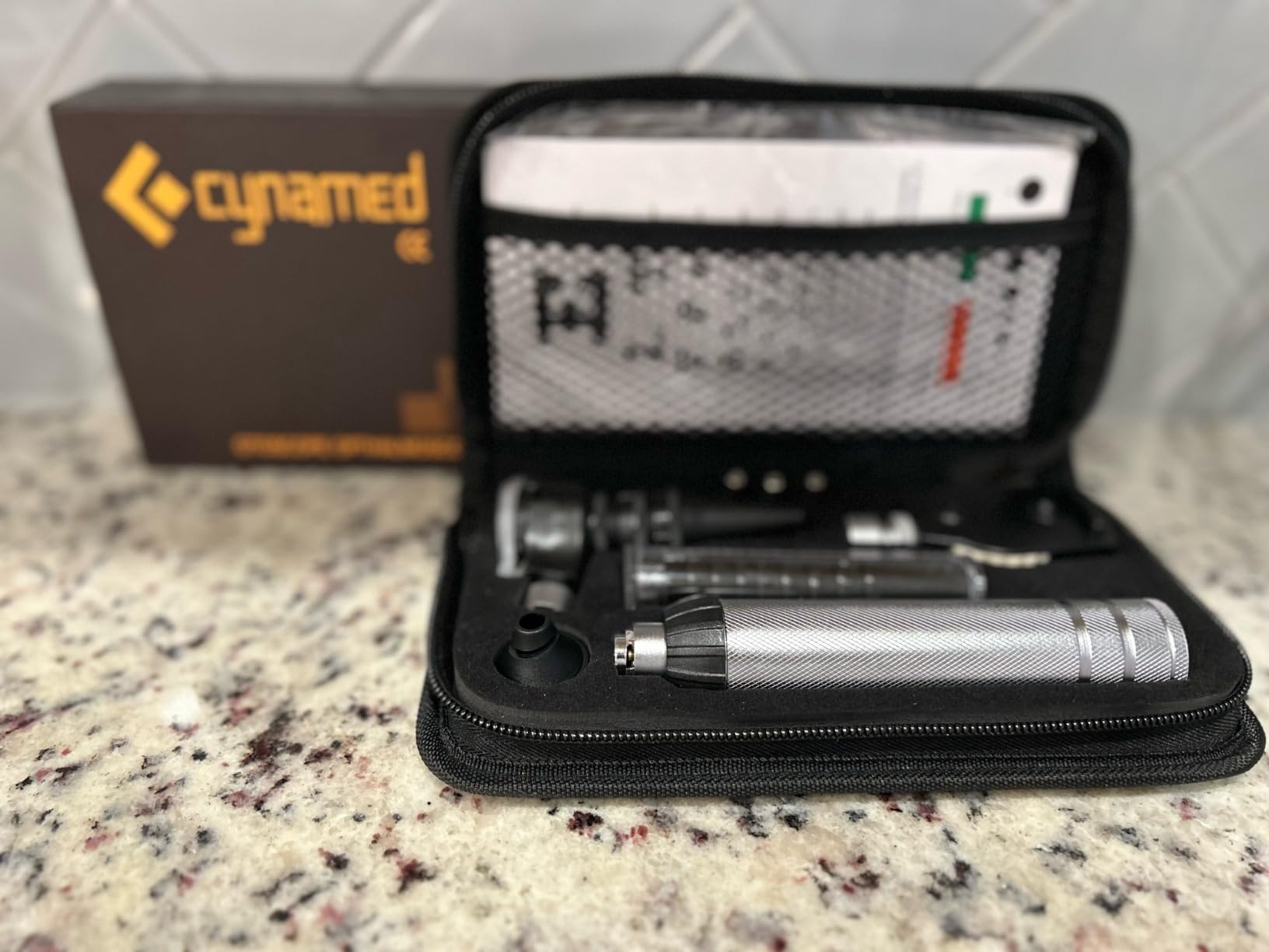 Cynamed 2-in-1 Ear Scope Set - Multi-Function Otoscope for Ear, Nose & Eye Examination- Professional Kit for Home and Medical Students - Sight Chart, Replacement Tips, and Carry Case customer photo 2