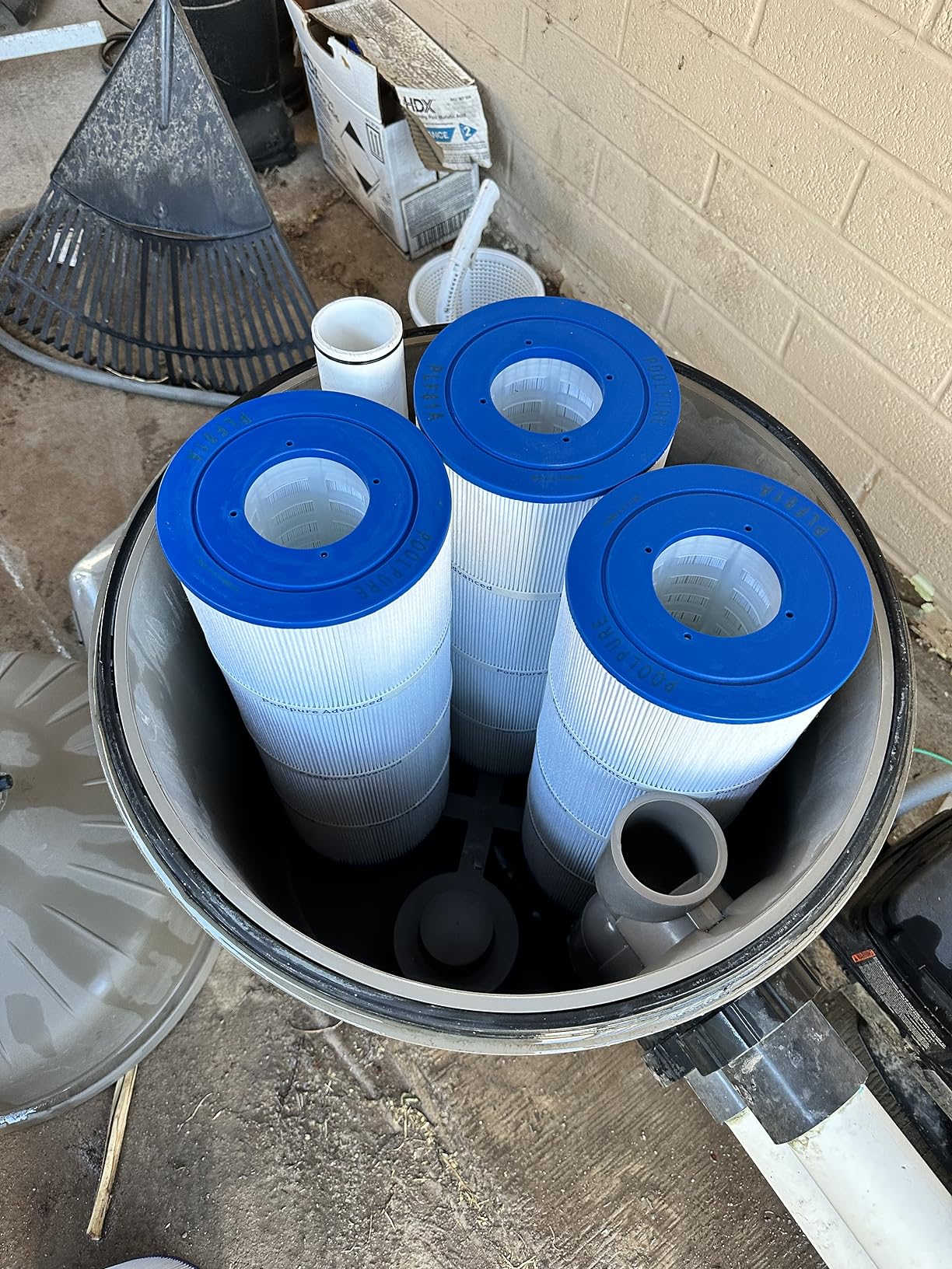POOLPURE CX580XRE Pool Filter Replaces Hayward C580E, PA81-PAK4, Ultral-A3, Unicel C-7483, Hayward SwimClear C3020, C3025, C3030, Filbur FC-1225, FC-6425, 4 X 81 sq. ft. Cartridge, L x OD: 19 5/8