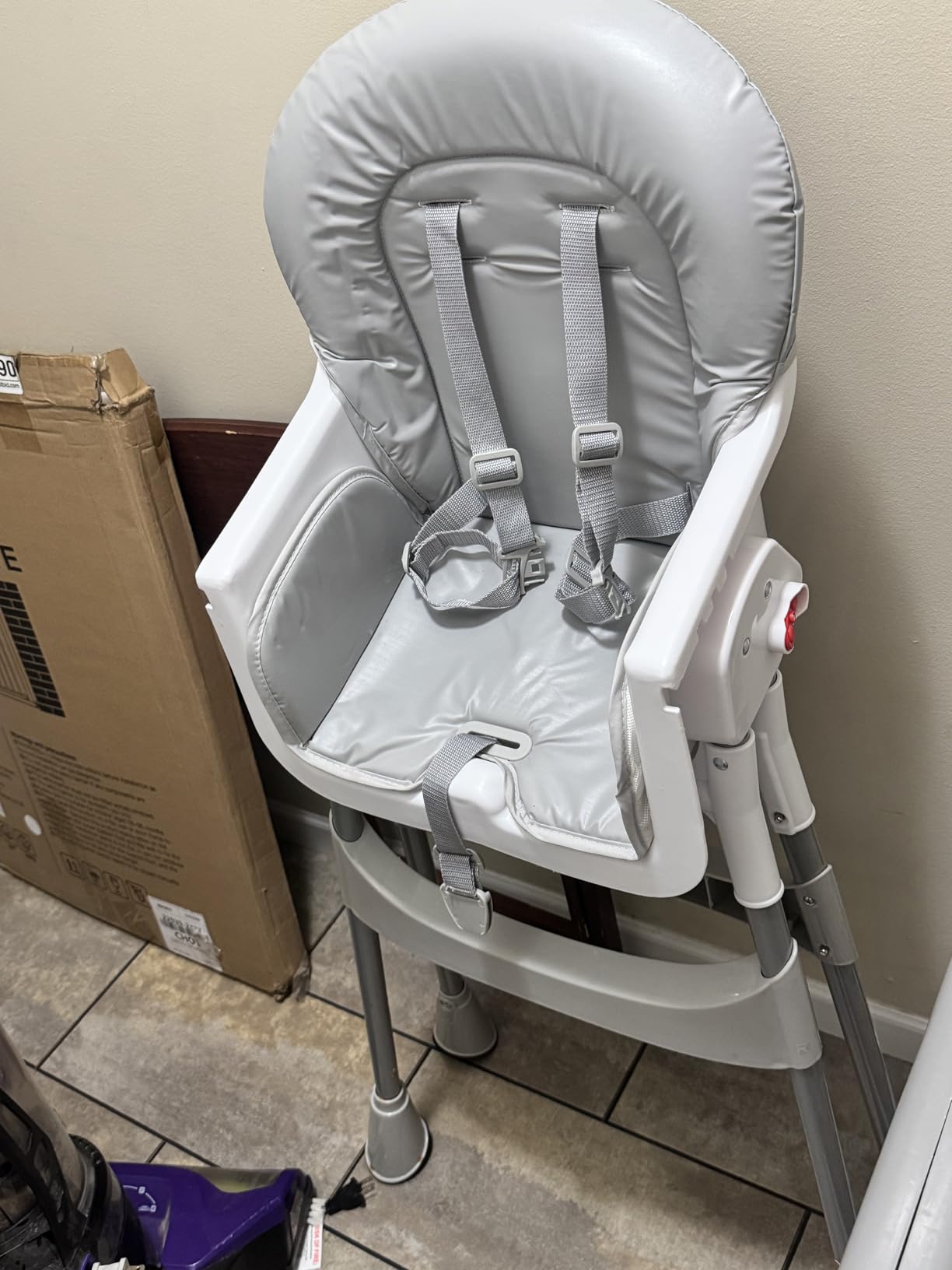 Dream On Me Portable 2-in-1 Tabletalk High Chair, Convertible Compact High Chair, Light Weight Portable Highchair, Grey customer photo 2