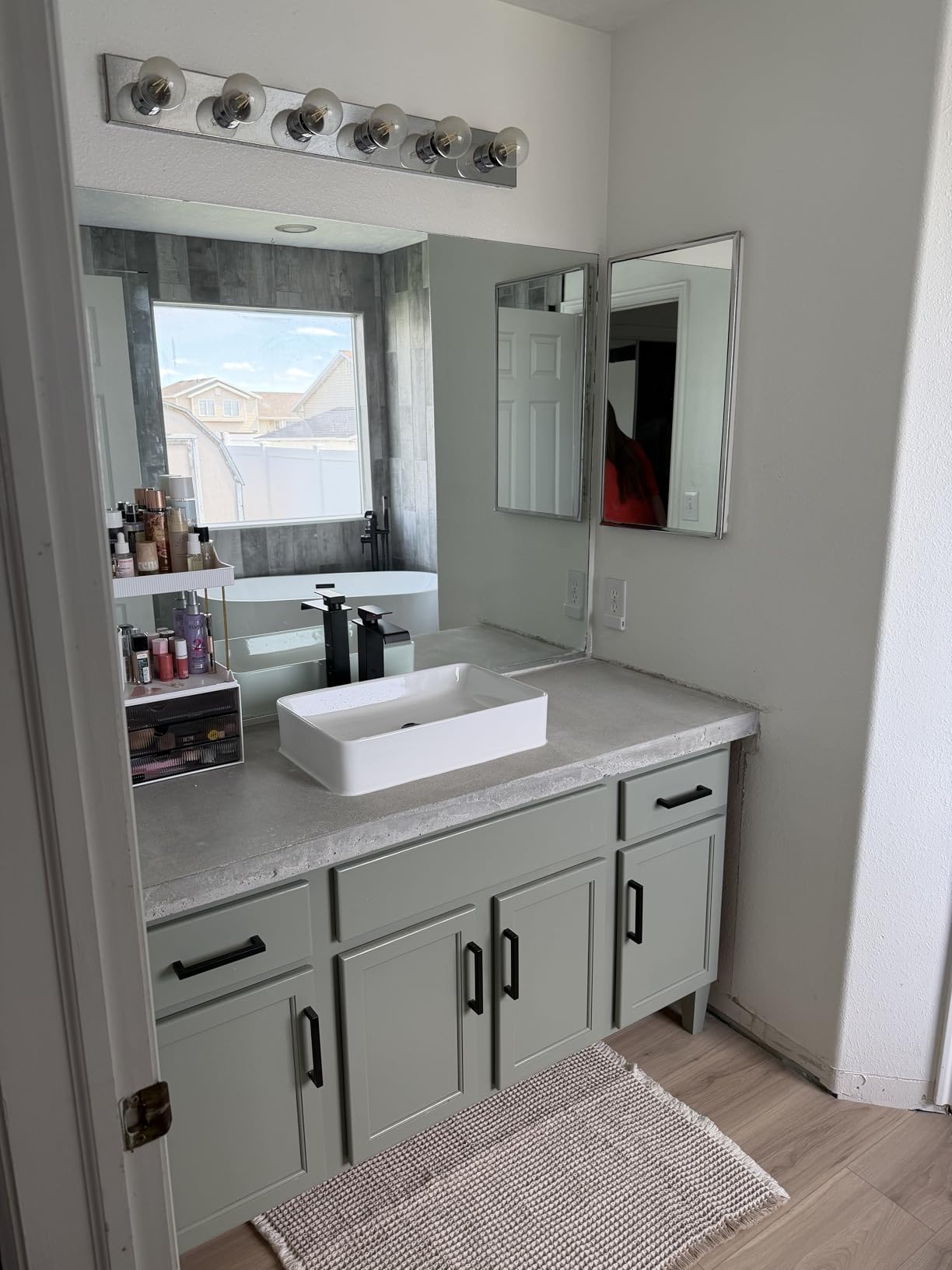 KES Bathroom Vessel Sink, Rectangular 16