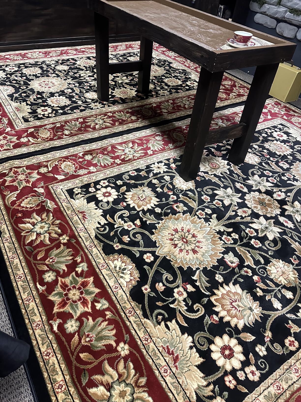 SAFAVIEH Lyndhurst Collection Area Rug - 8' x 10', Beige & Ivory, Traditional Oriental Design, Non-Shedding & Easy Care, Ideal for High Traffic Areas in Living Room, Bedroom (LNH212D) customer photo 2