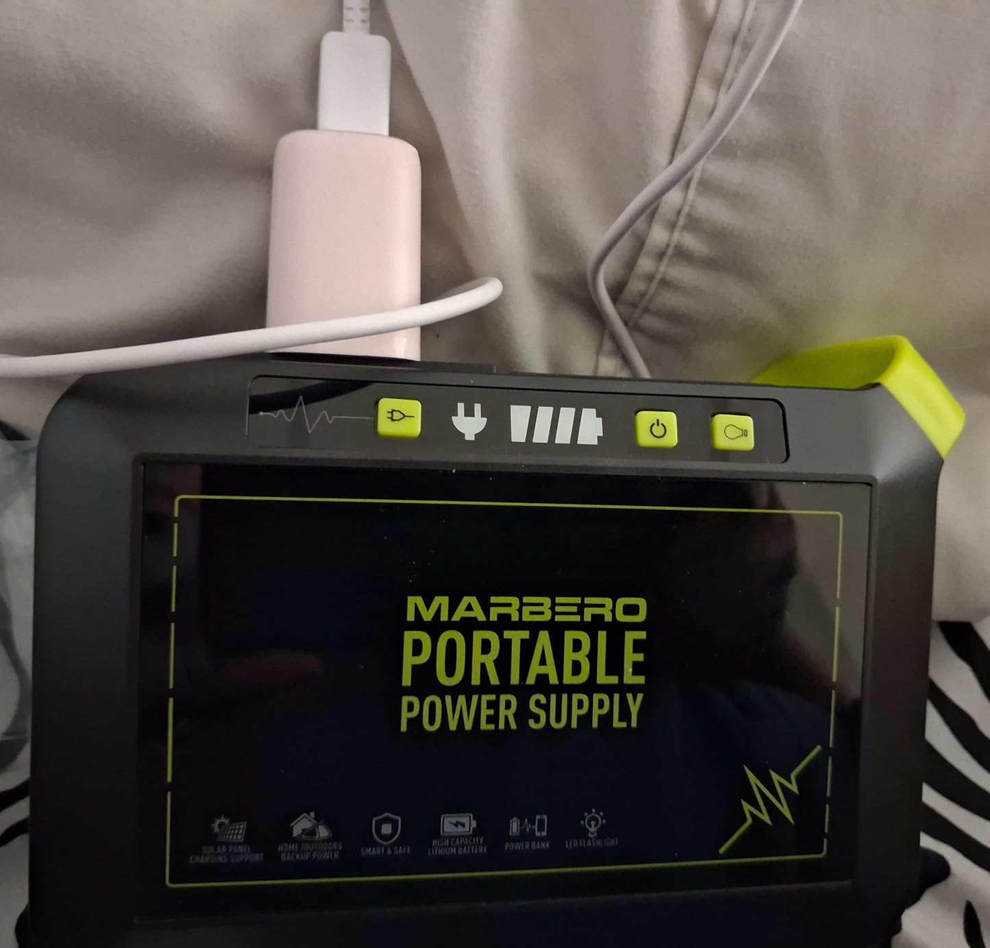 MARBERO Portable Power Station 88Wh Camping Lithium Battery Solar Generator Fast Charging with AC Outlet 120W Peak Power Bank (Solar Panel Optional) for Home Backup Outdoor Emergency RV Van Hunting customer photo 2