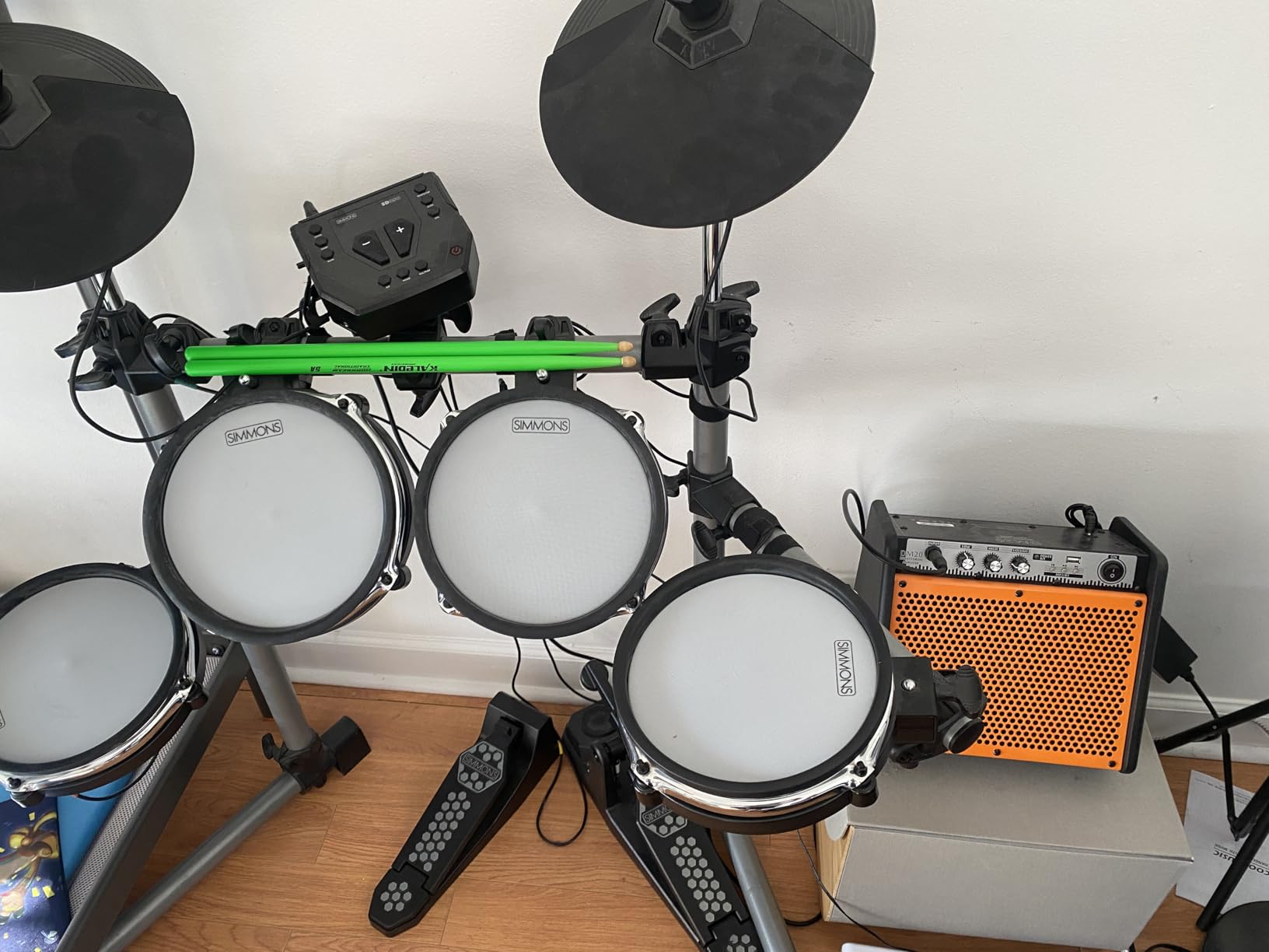 Coolmusic DM20 20W Bluetooth Personal Monitor Amplifier Electric Drum Amplifier Speaker, Keyboard Speaker with USB Interface (Including E-Drum Noise-Reduction Cable) customer photo 2
