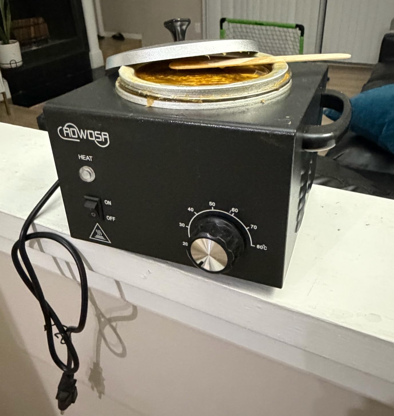 Single Wax Warmer Professional Electric Wax Heater Machine for Hair Removal, Large Waxing Pot Paraffin Facial Skin Body SPA Salon Equipment with Adjustable Temperature Set customer photo 1