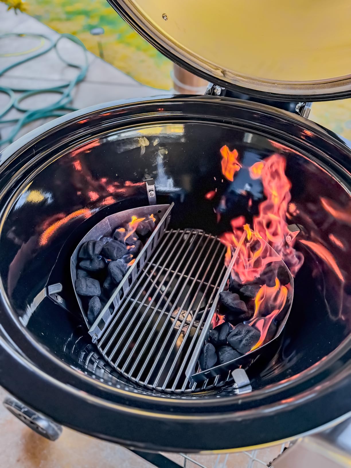 Weber Summit® Kamado S6 Charcoal Grilling Center, Black - Dual‑Walled Insulated Steel Kamado with 24