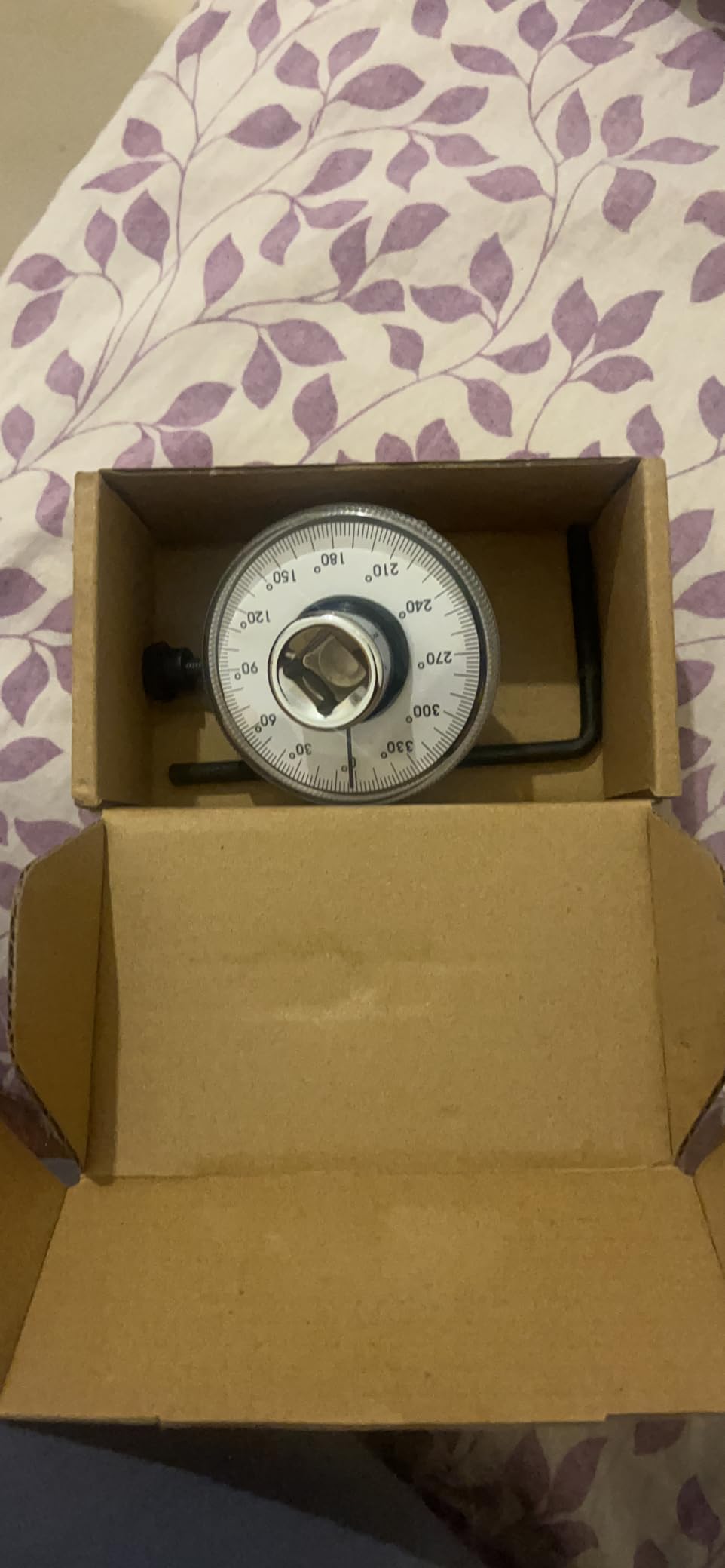 1/2 Inch Torque Wrench Angle Gauge Tool,360° Adjustable 1/2