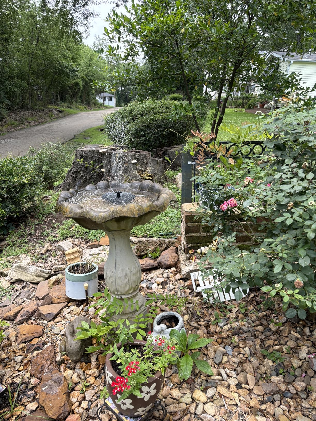 Mademax Upgraded Solar Fountain with 4 Easy Install Nozzle and Fixer, Solar Powered Fountain Pump for Bird Bath, Garden, Pond, Pool, Fish Tank, Outdoor customer photo 1
