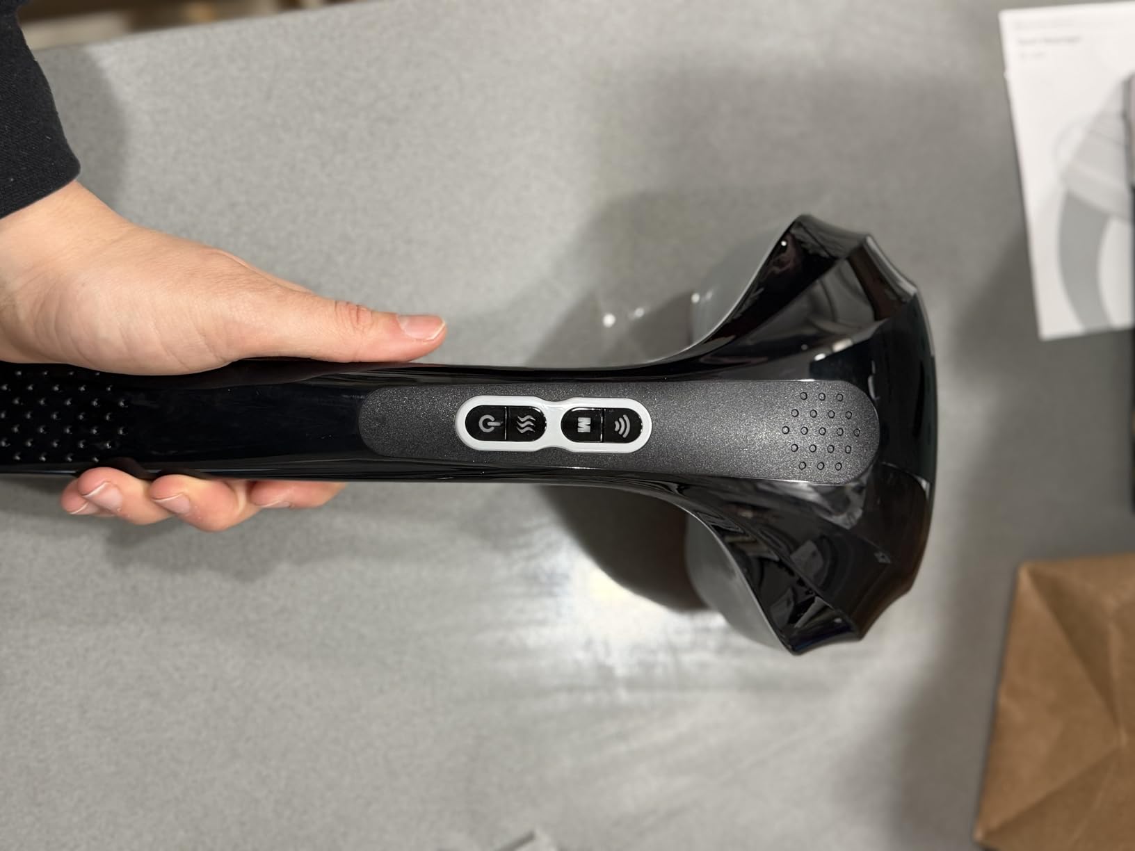 Snailax Cordless Handheld Back Massager with Heat, Percussion, Rechargeable customer photo 2