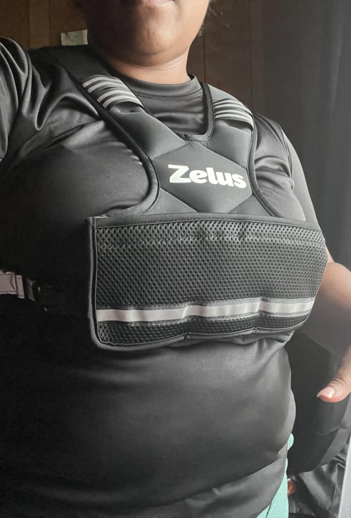 ZELUS Weighted Vest for Men and Women | 4-10lb/11-20lb/20-32lb Vest with 6 Ironsand Weights for Home Workouts | Adjustable Body Weight Vest Exercise Set for Cardio and Strength Training customer photo 1