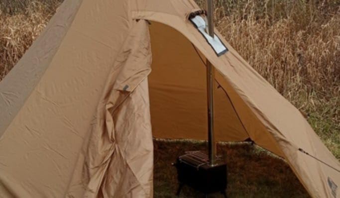 4 Persons 5lb Lightweight Tipi Hot Tents with Stove Jack, 7'3