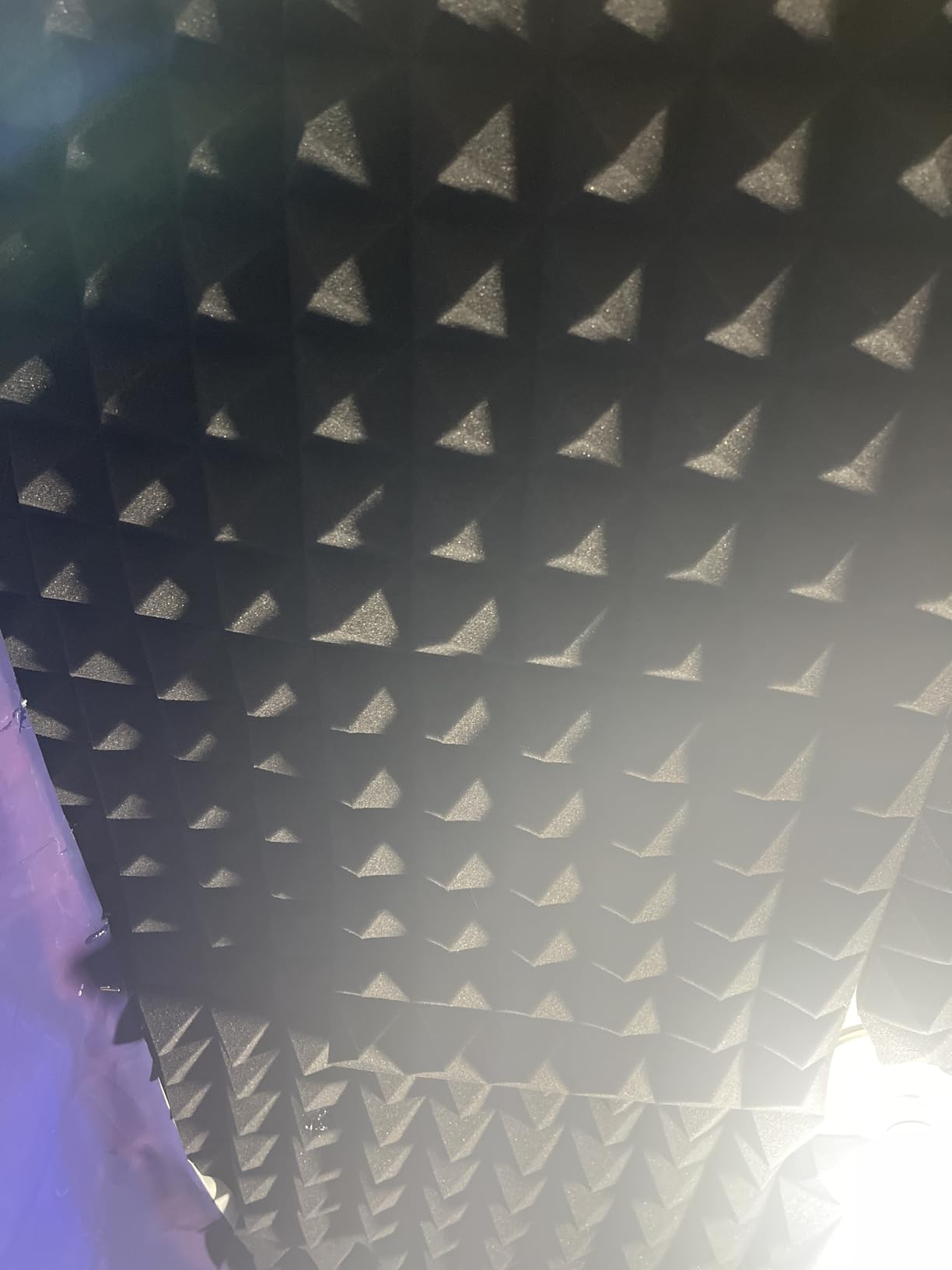 24 Pack Black 12 x 12 x 2 Inches Pyramid Designed Acoustic Foam Panels, High Density and Flame-Retardant Acoustic Panels for Recording and Home Studio customer photo 2