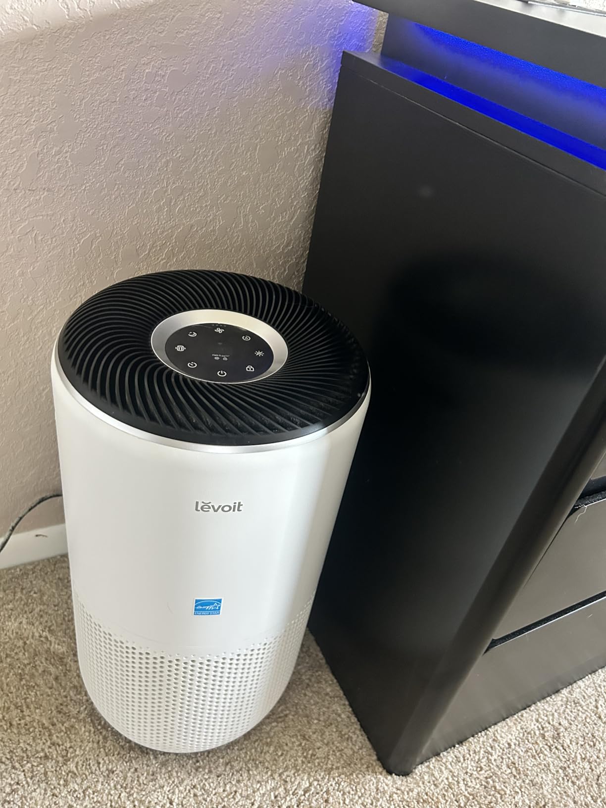 LEVOIT Air Purifiers for Home Large Room Up to 1733 Ft², HEPA Sleep Mode, AHAM VERIFIDE, Smart WiFi, Air Quality Monitor, Core 400S-P, White customer photo 1