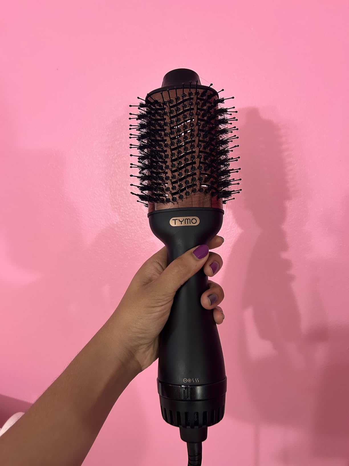 TYMO Hair Dryer Brush Blow Dryer Brush in One, 4 in 1 Hairdryer and Styler | Volumizer with Oval Titanium Barrel, 60M Ionic Hot Air Straightener for Smooth Frizz-Free Salon Blowout, Gold, 2.85 Inch customer photo 2