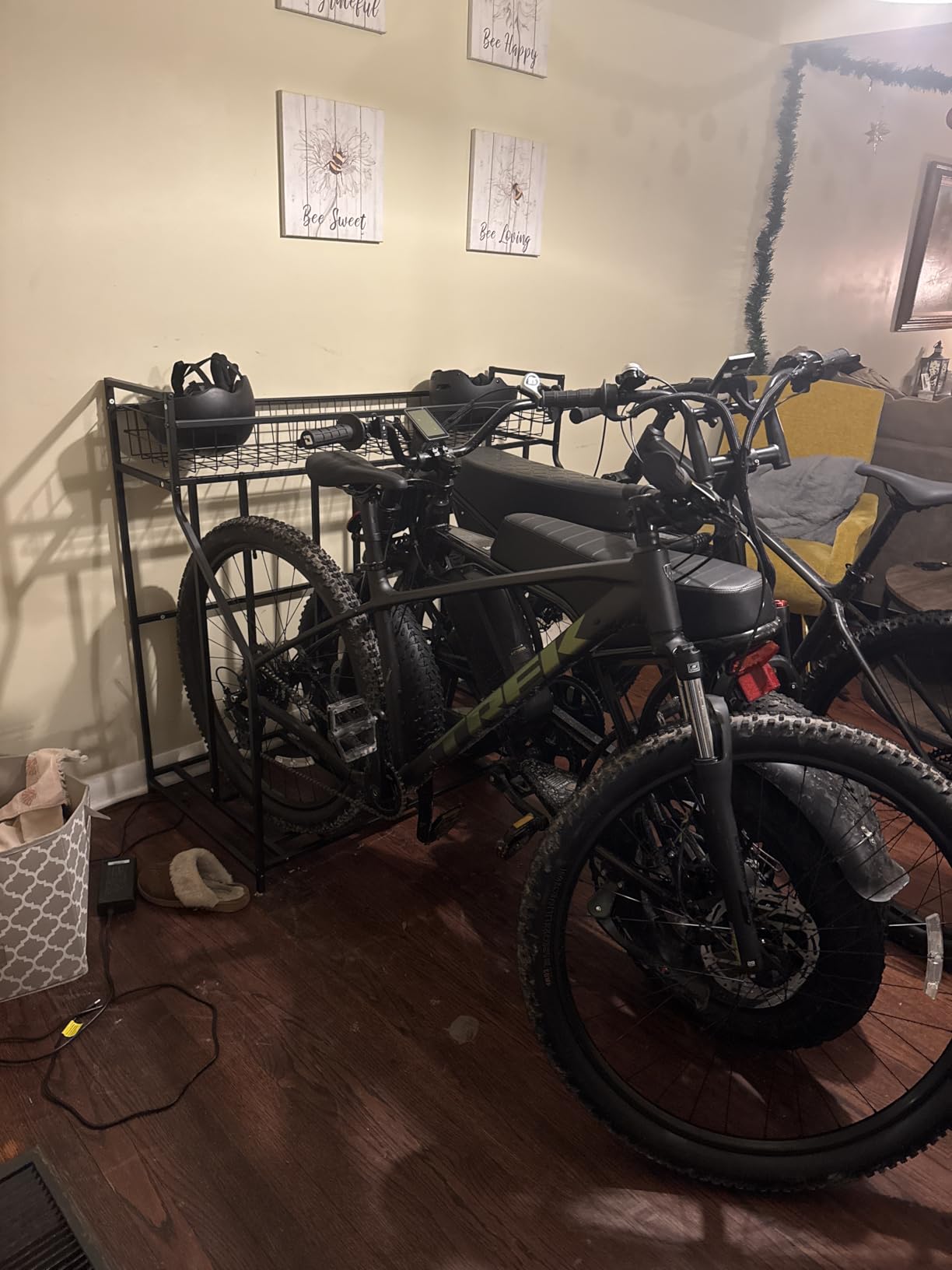 HEALTH LINE PRODUCT 4 Bike Stand, Indoor Bike Storage, Bicycle Rack for Garage - Metal Stability Floor Bicycle Station for Parking Mountain/Road/Hybrid/Fat Tire & Scooters Bike Rack for Garage customer photo 2