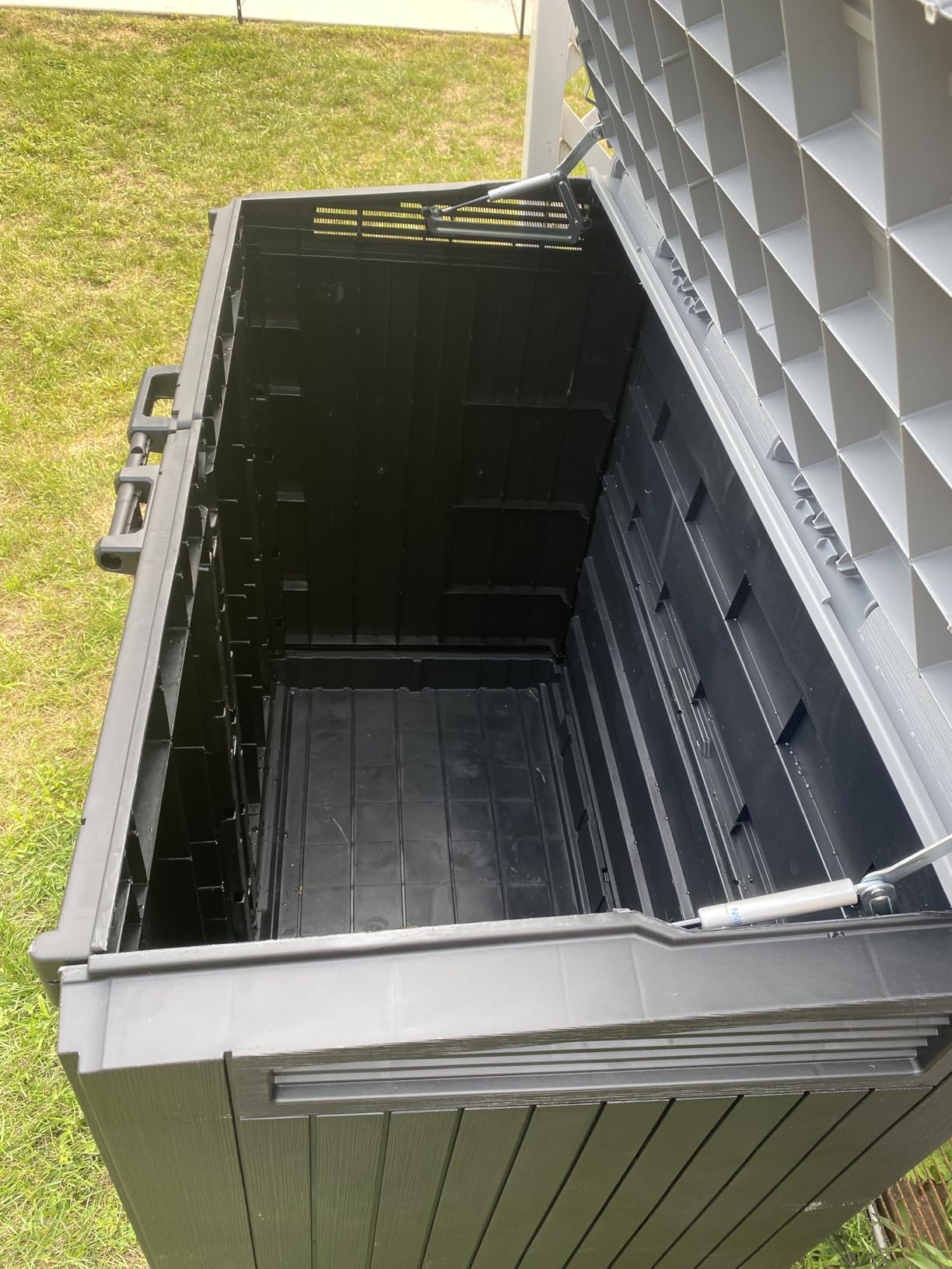 Keter Store-It-Out Prime 4.3 x 3.7 ft. Outdoor Resin Storage Shed with Easy Lift Hinges, Perfect for Yard Tools, Pool Floats and Garden Accessories, Black customer photo 2