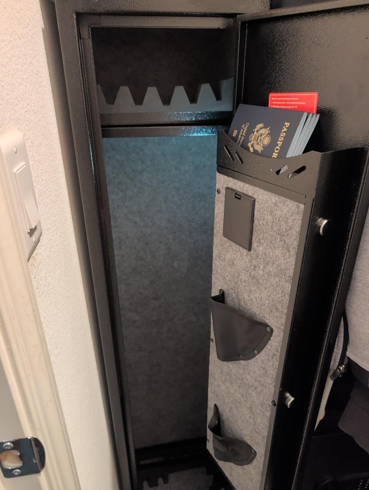 Kaer 4-5 Biometric Gun Safe for Rifles and Pistols, Long Rifle Safe for Home | No Assembly Needed, Gun Cabinet for 3-5 Shotgun 5-7 Handguns, Fingerprint, Digital Keypad, Removable Shelf, Gun Rack for Home customer photo 1