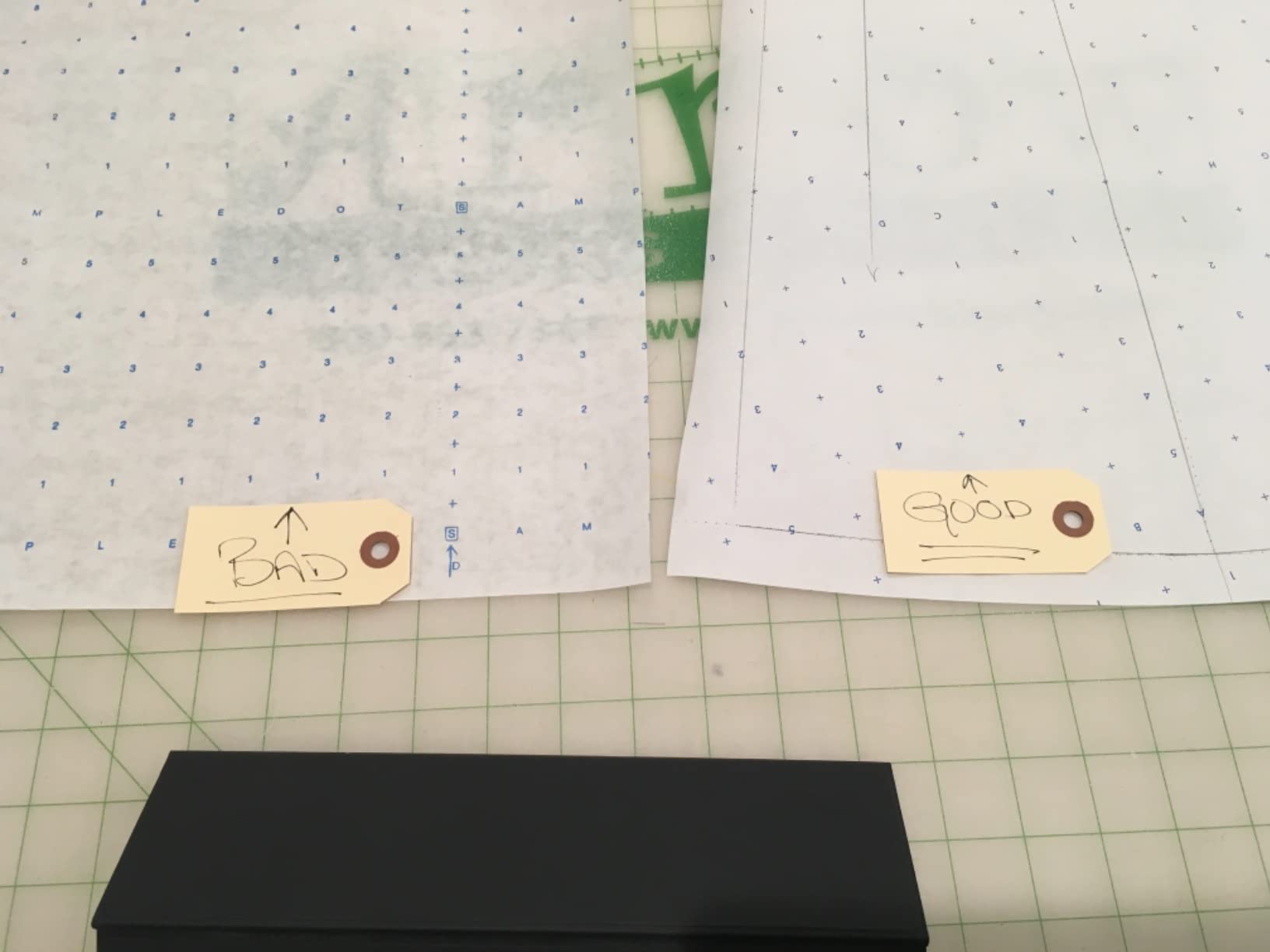 Pattern Paper for Fashion Design - 45 inches x 10 Yards, Alpha Numeric Dotted Marking Paper - Made in The USA customer photo 2