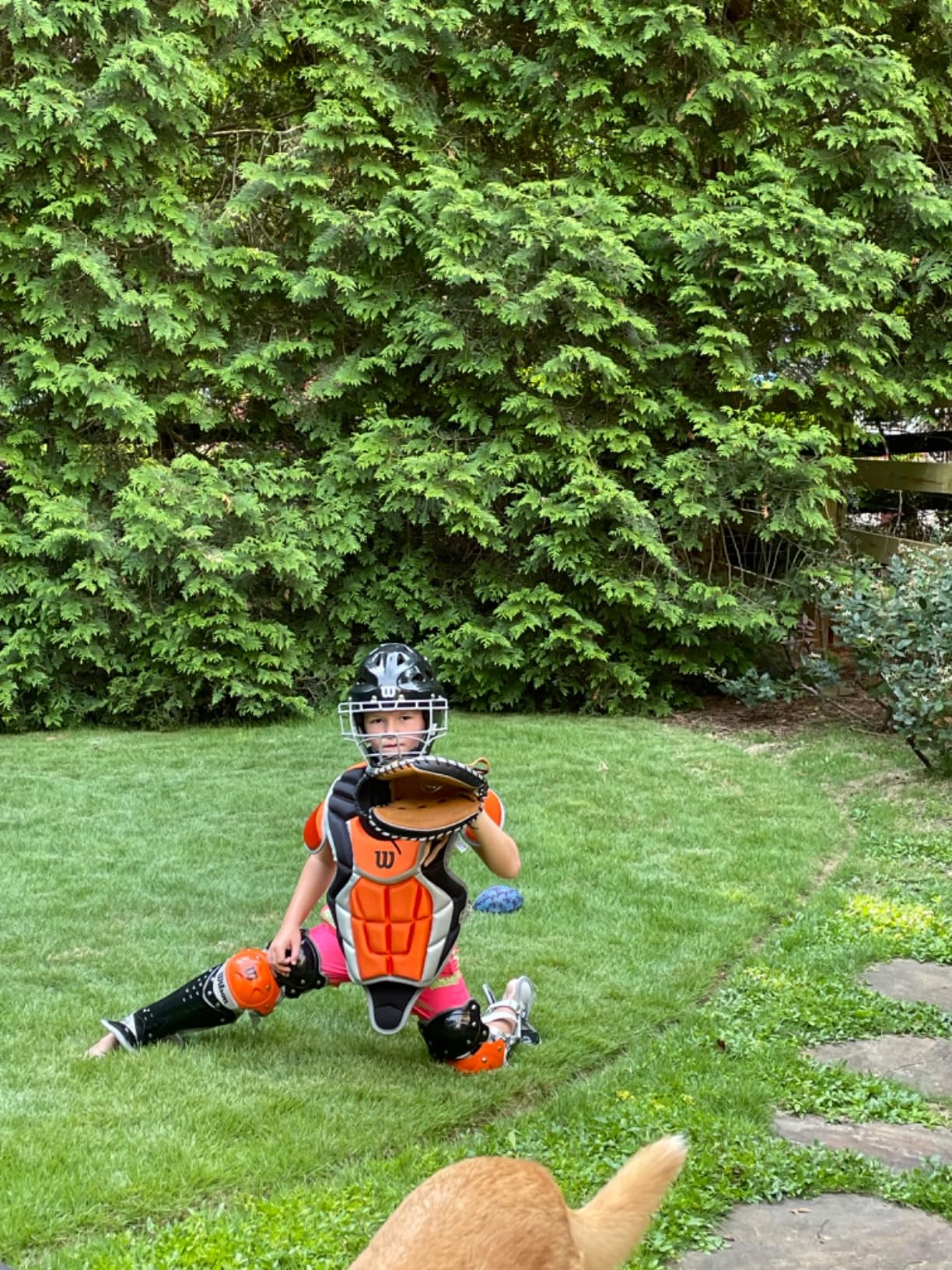 Wilson C200 Youth Catcher's Gear Kit - Black/Orange customer photo 1