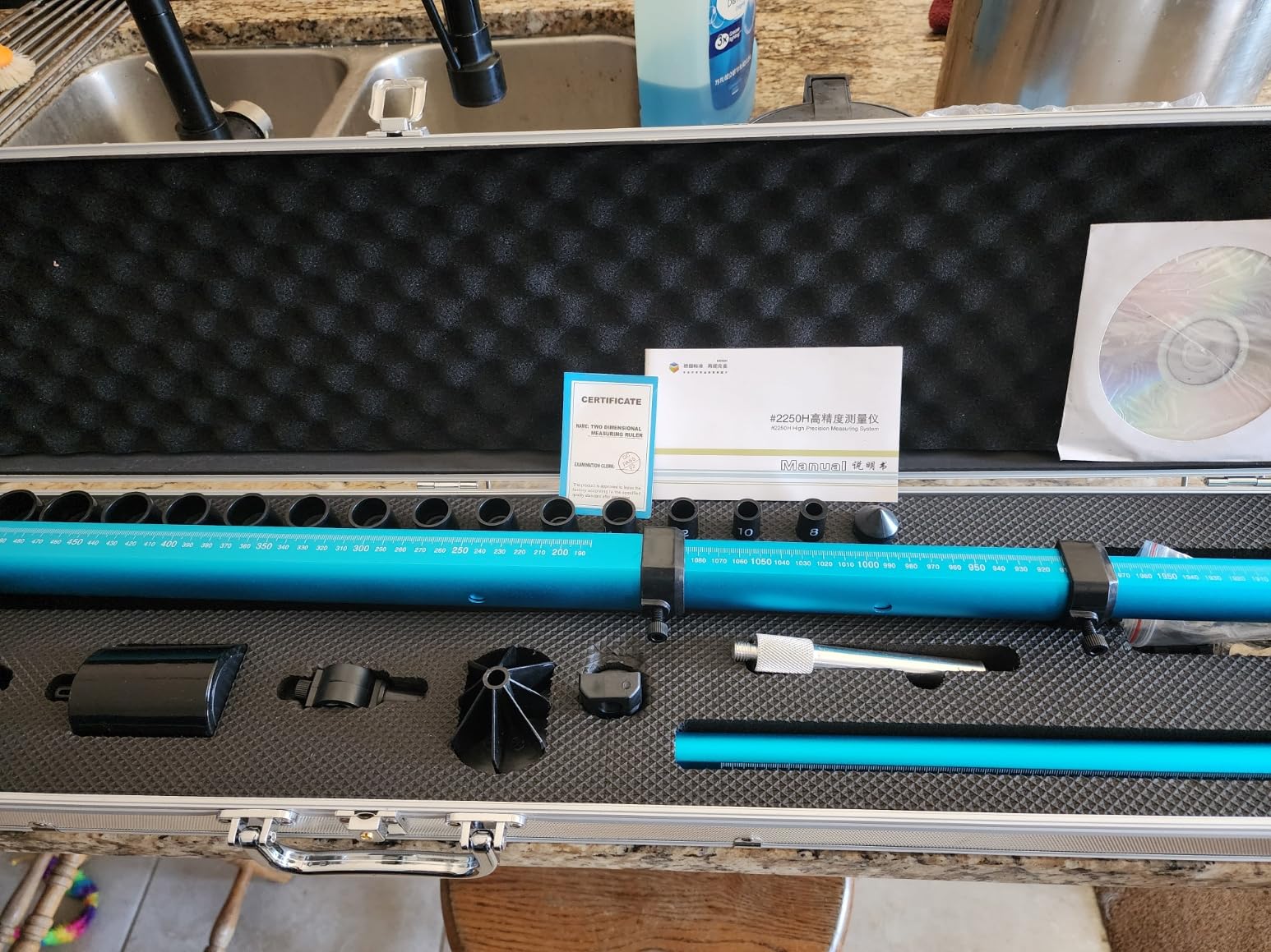 Universal 2D Measuring System Tram Gauge Auto Body High Precision Car Body Frame Machine Set Gauge for Construction, Machinery Maintenance customer photo 2