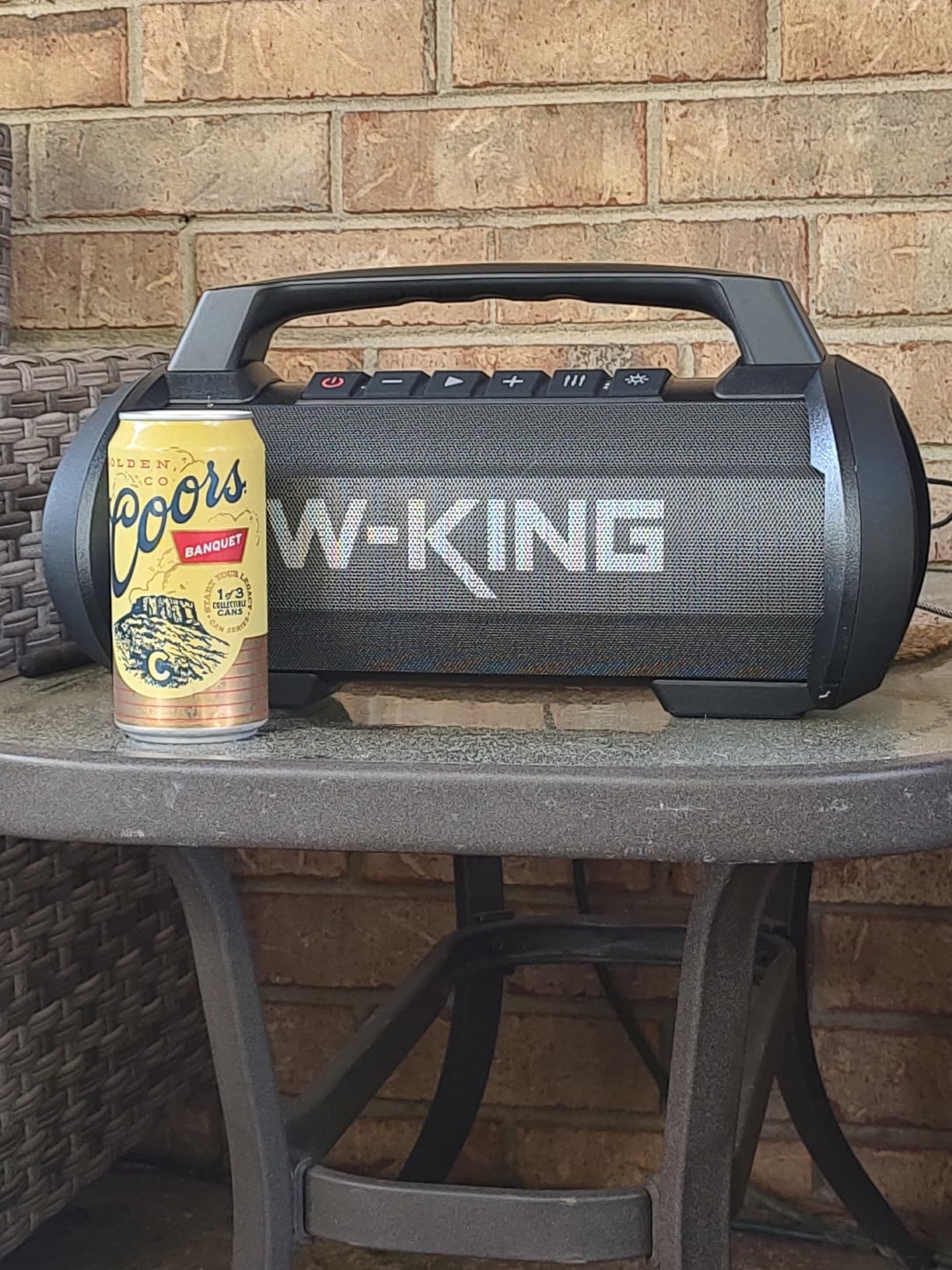 W-KING Portable Bluetooth Speaker, 120W Max/110dB/IPX6/BT5.4/42H/RGB/4 Drivers/70W Deep Bass/Wireless Stereo Pairing, Large Party Boombox,Outdoor/Camping/Beach Essentials customer photo 1