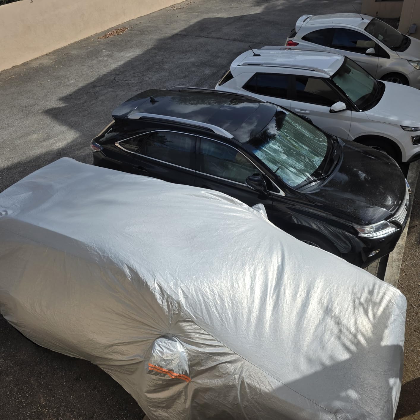 Kayme 10 Layers Car Cover for Automobiles Waterproof All Weather [See Vehicle Size Chart for Accurate Fit] Heavy Duty Full Exterior Cover Outdoor Sun Rain Snow UV Protection. Size A4 (See Size Chart) customer photo 1