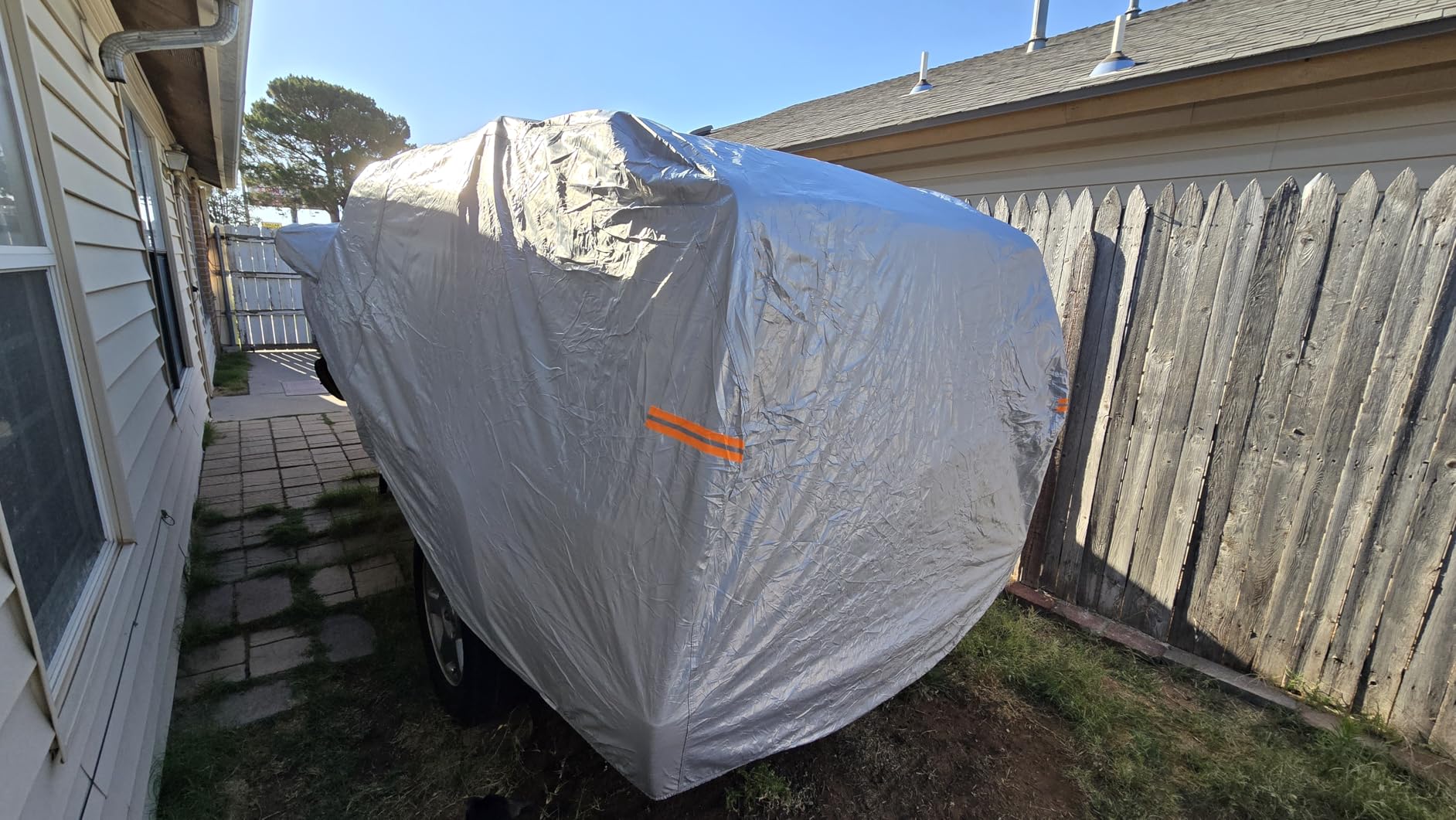 Kayme 10 Layers Car Cover for Automobiles Waterproof All Weather [See Vehicle Size Chart for Accurate Fit] Heavy Duty Full Exterior Cover Outdoor Sun Rain Snow UV Protection. Size A4 (See Size Chart) customer photo 2