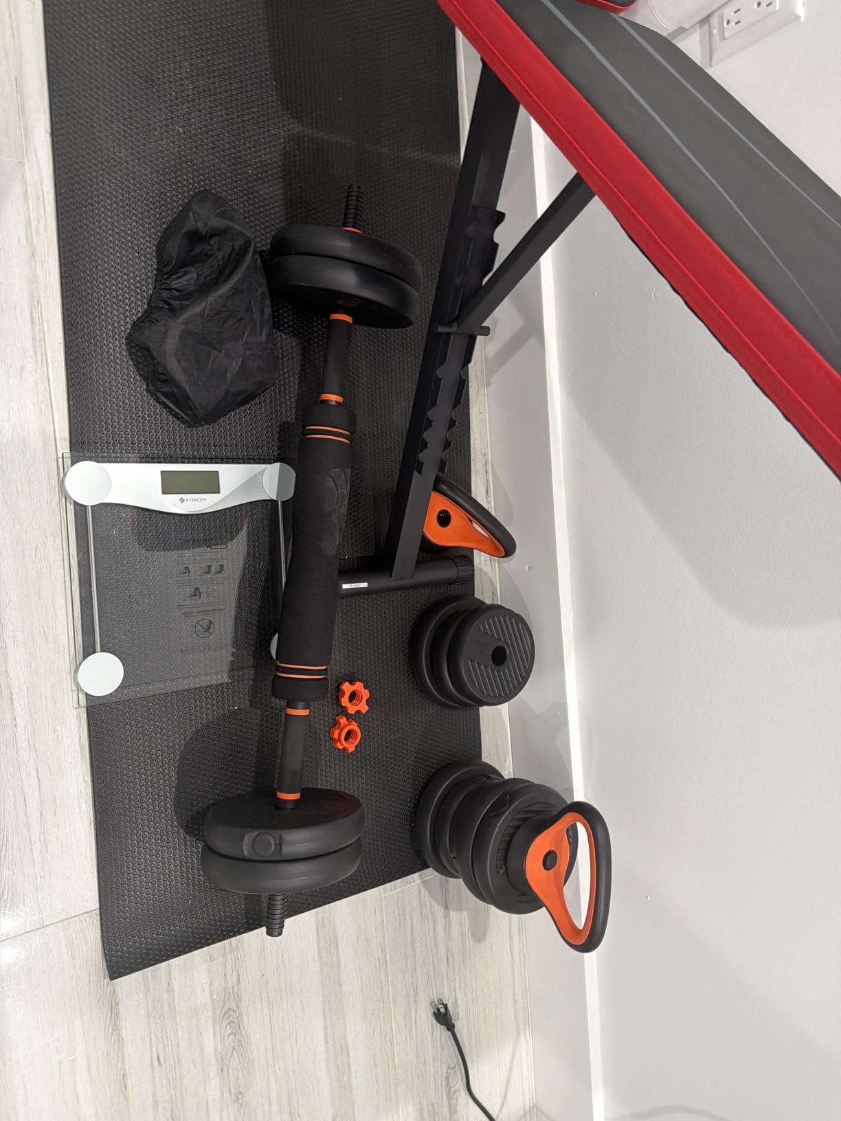 FEIERDUN DS2 Adjustable Dumbbells, 20-90lbs Free Weight Set with Connector, 5 in 1 Dumbbells Set Used as Barbell, Kettlebells, Push up Stand for Home Gym customer photo 1