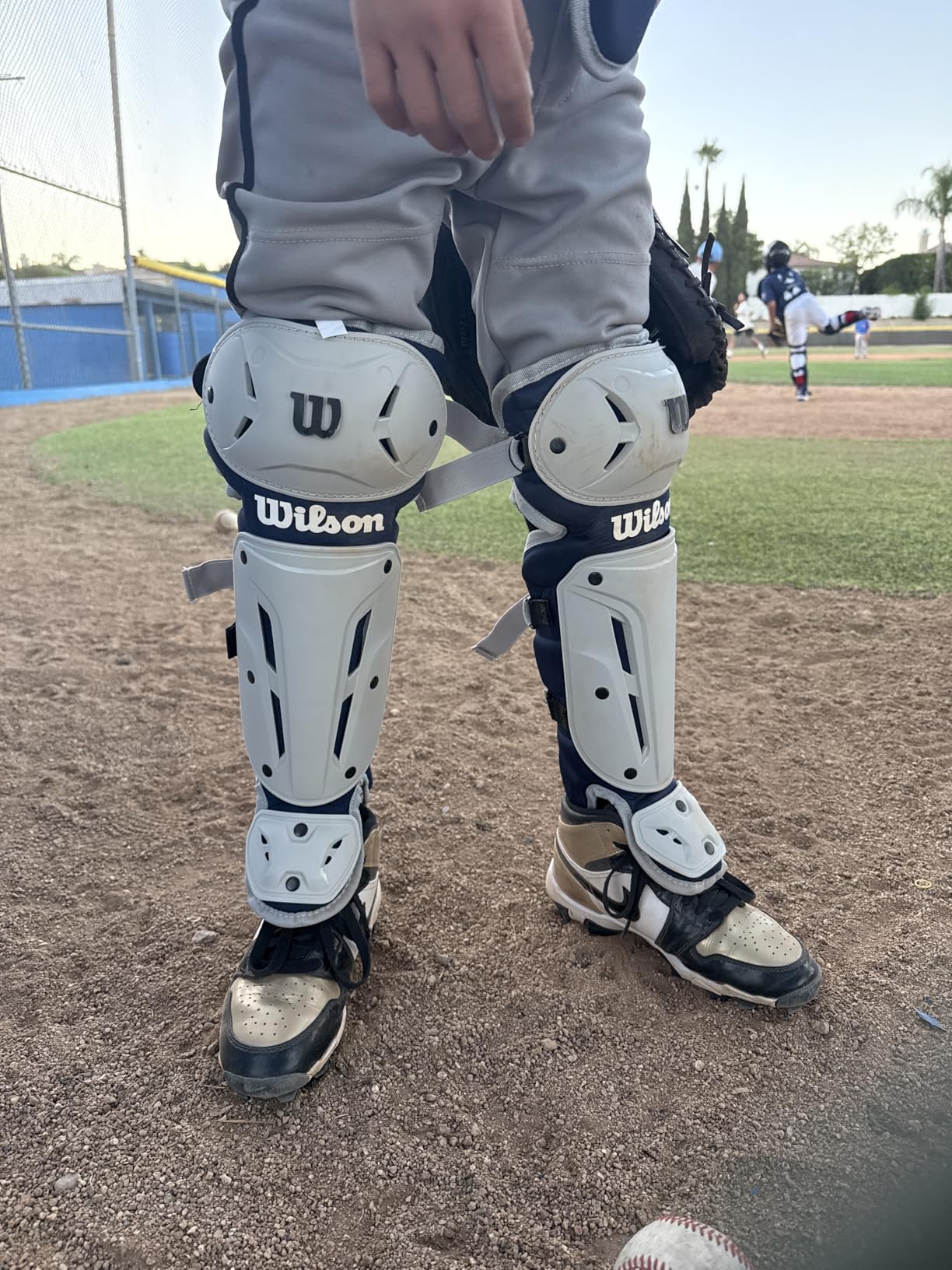 Wilson EZ Gear 2.0 Catcher's Gear Kit - Navy, Small/Medium customer photo 2