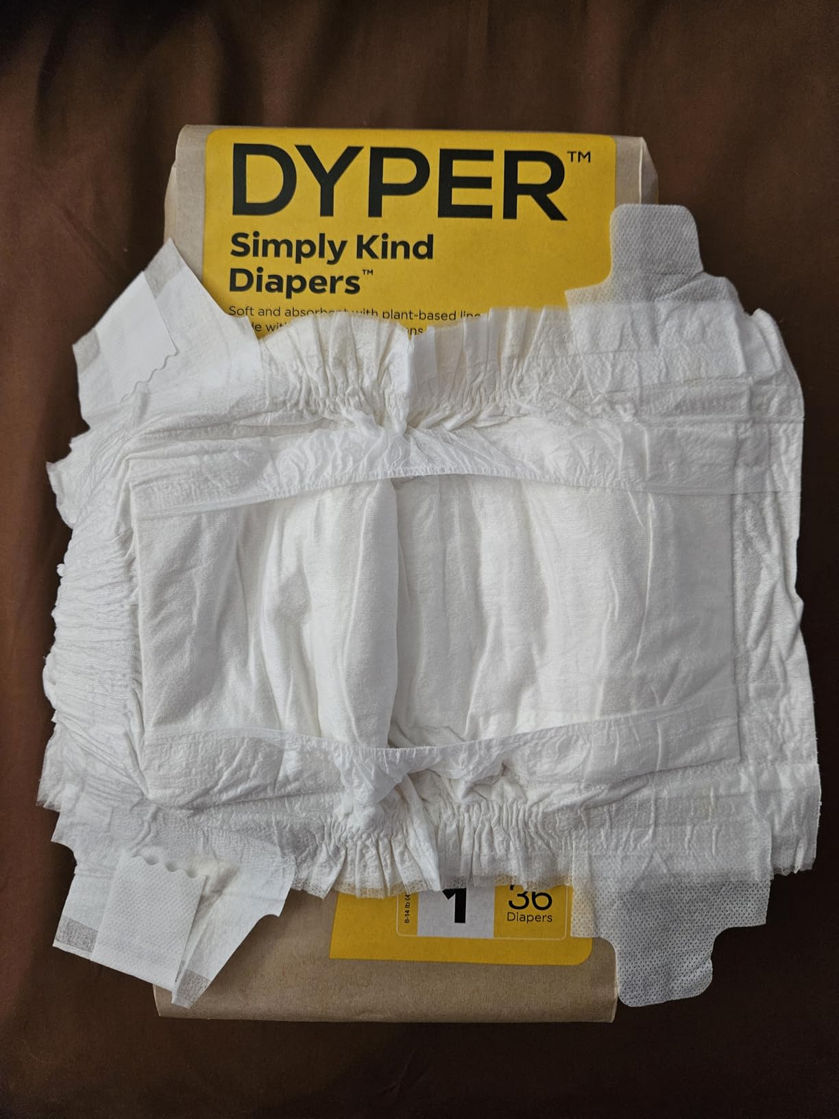 DYPER - Baby Diapers Size 4 (24 Count) - Plant Based Disposable Diapers for Day and Overnight Premium Leak Protection, Skin-Friendly Comfort with Soft Size 4 Diapers (22-37 lbs) customer photo 2