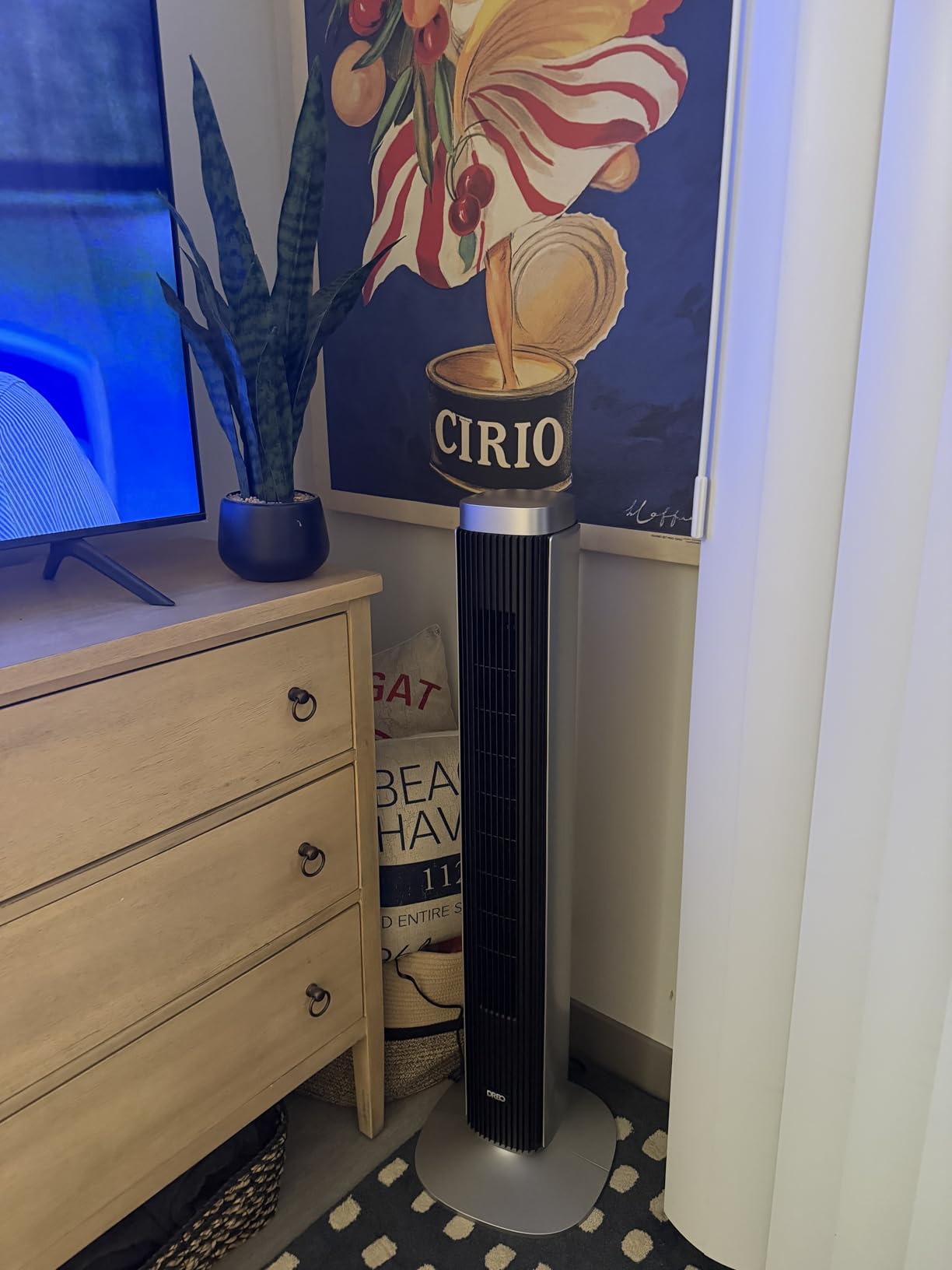 DREO Tower Fan for Bedroom, Standing Oscillating Fan with 40ft Far Airflow, 20dB Quiet, 12 Speeds, 28ft/s Velocity, Smart Control, DC Motor, 42 inch, 90 degree Oscillation, 4 Modes, 12H Timer, Pilot Pro S customer photo 1