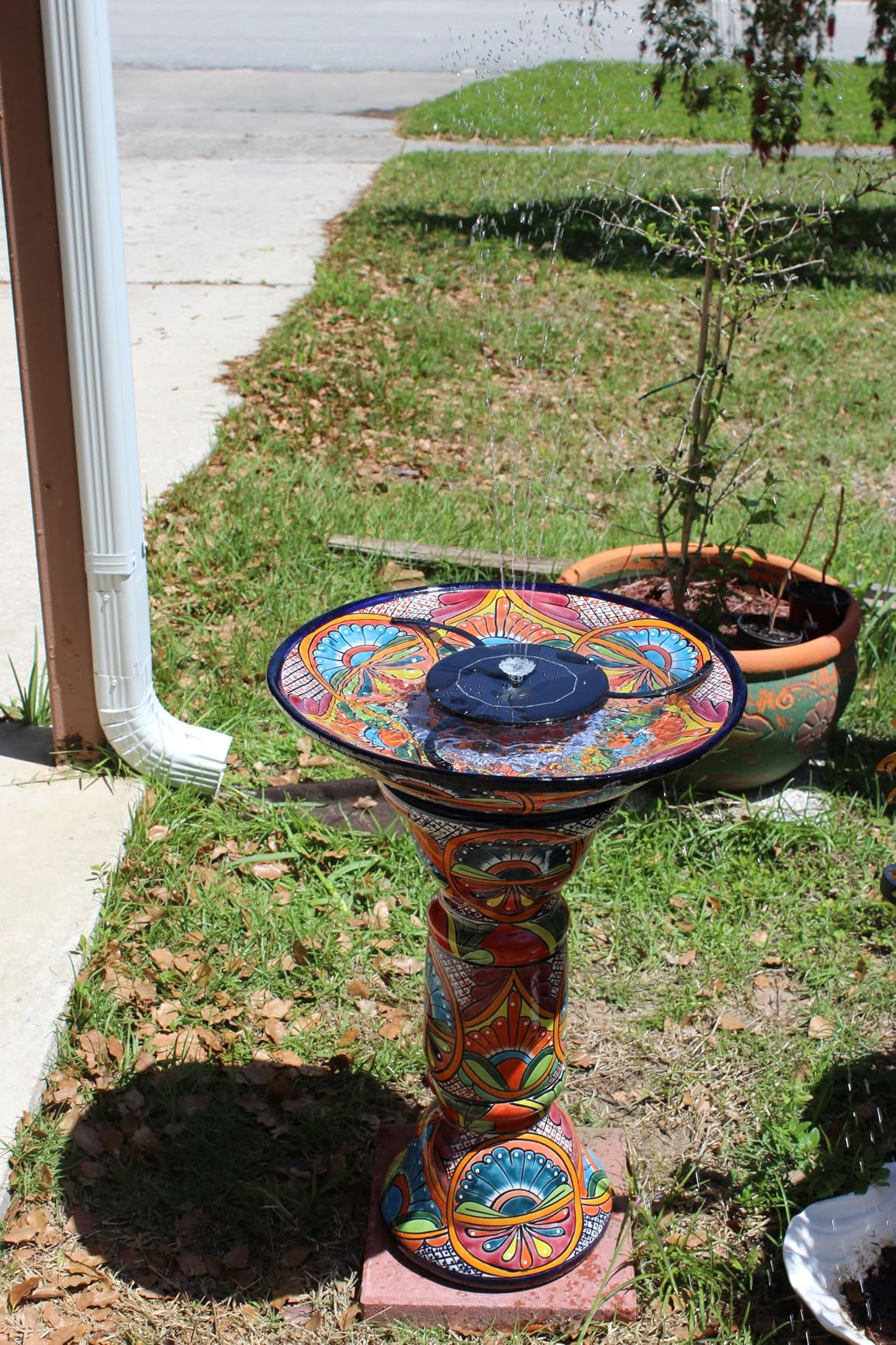 AISITIN 3.5W Solar Fountain Pump for Water Feature Outdoor DIY Solar Bird Bath Fountain with Multiple Nozzles, Solar Powered Water Fountain for Garden, Ponds, Fish Tank and Aquarium customer photo 1