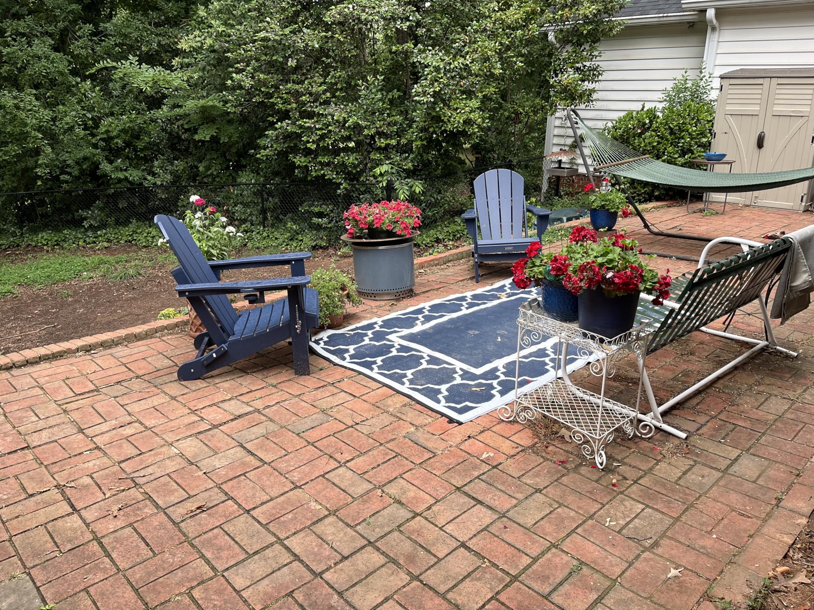 Folding Adirondack Chairs, Patio Chairs, Lawn Chairs, Outdoor Chair, Adirondack Chair Plastic, Fire Pit, Weather Resistant with Cup Holder for Deck, Backyard, Garden (Gray) customer photo 2