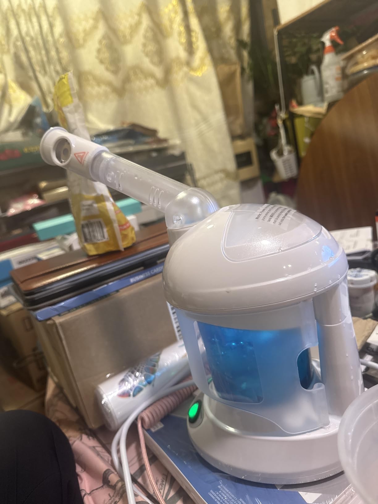 KINLITO Facial Steamer Ozone 360° Arm - Nano Ionic Warm Mist for Home Spa customer photo 2