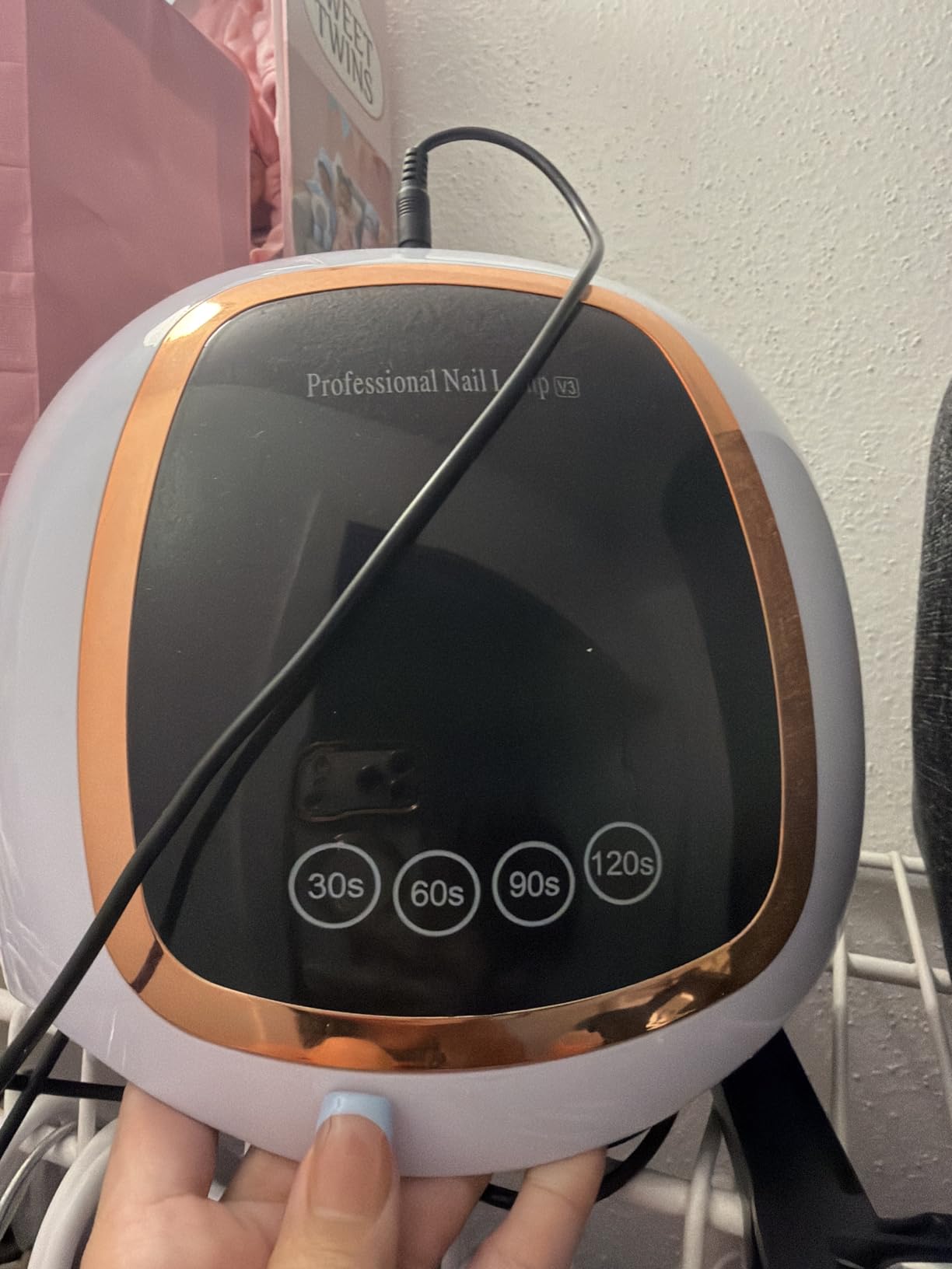 Gugusure UV LED Nail Lamp, Upgrade 180W Nail Dryer for Gel Polish with LCD Display, Auto Sensor and 4 Timer Settings, 42 Beads for Salon and Home customer photo 1