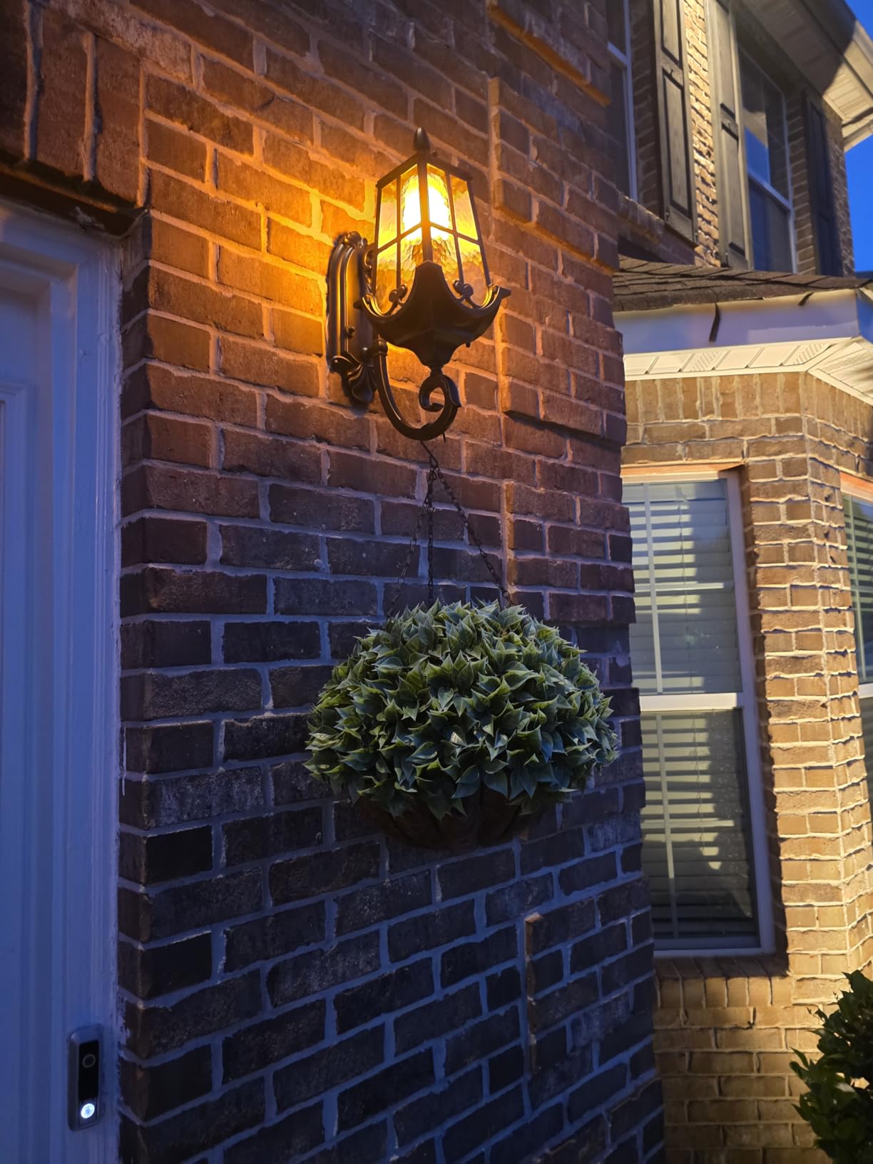 DEWENWILS Outdoor Wall Light Fixtures, Black Roman 17.7
