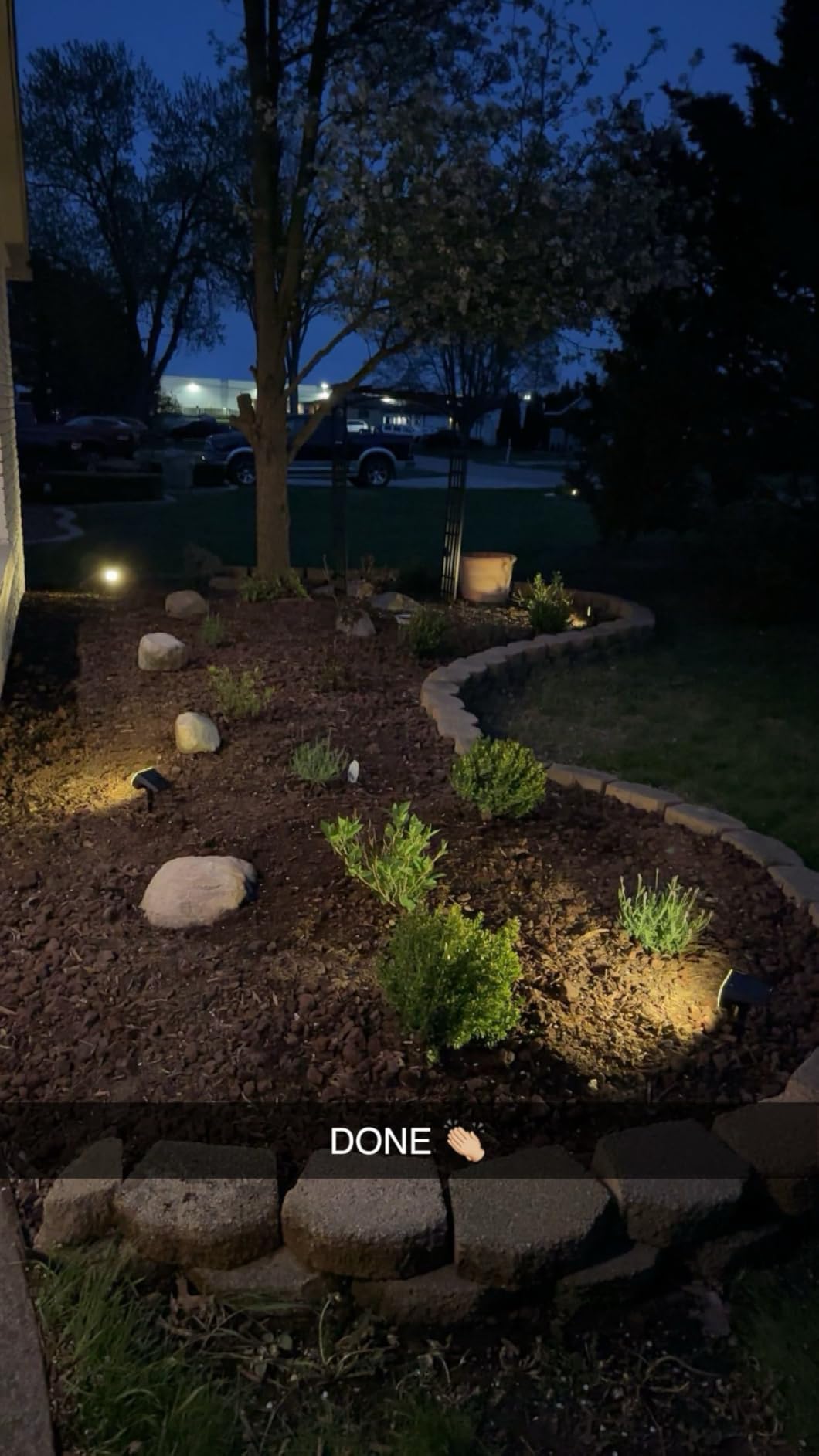 NYMPHY Solar Lights Outdoor Waterproof IP68, 56 LED 3 Lighting Modes Solar Powered Garden Yard Spot Solar Lights for Outside Landscape- 4 Pack (Cool White) customer photo 1