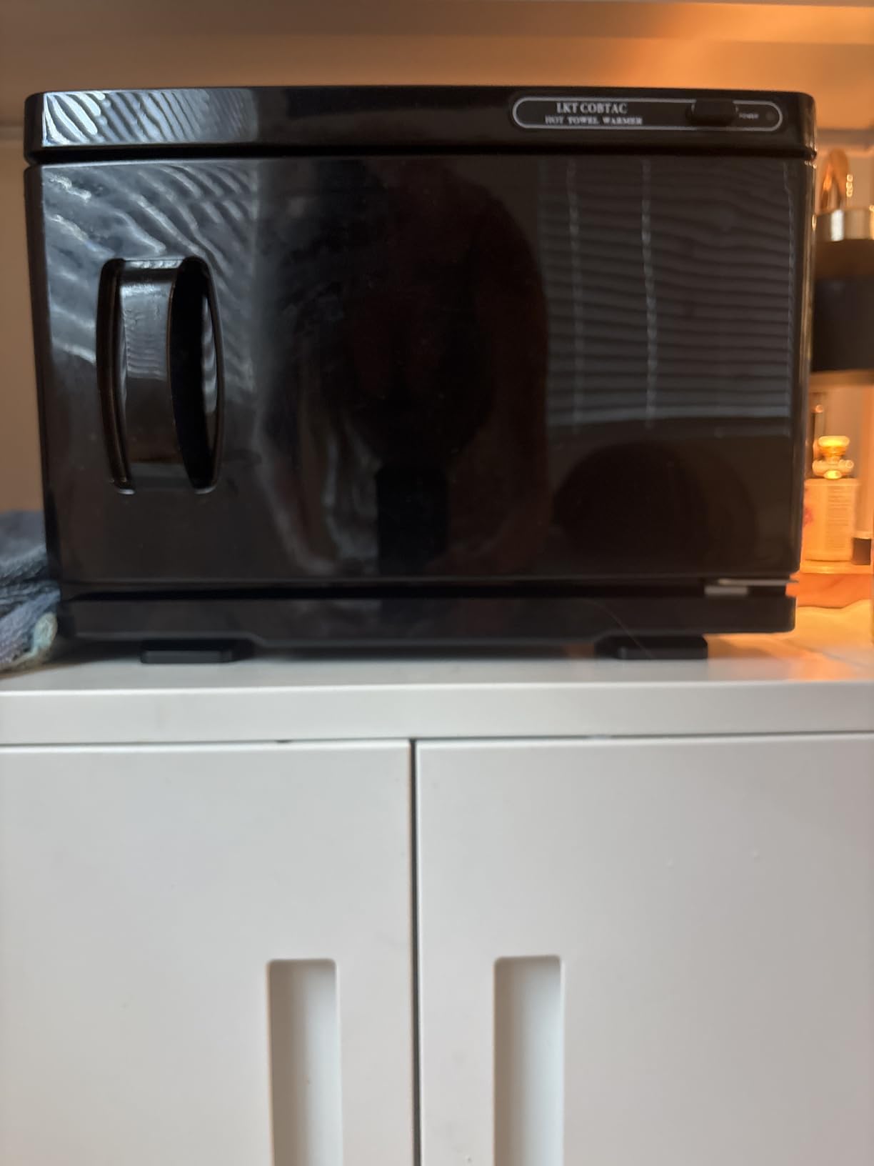 Hot Towel Warmer,Medium Towel Warmer Cabinet,Spa Hot Towel Caddy for Facial (8L Capacity) customer photo 2